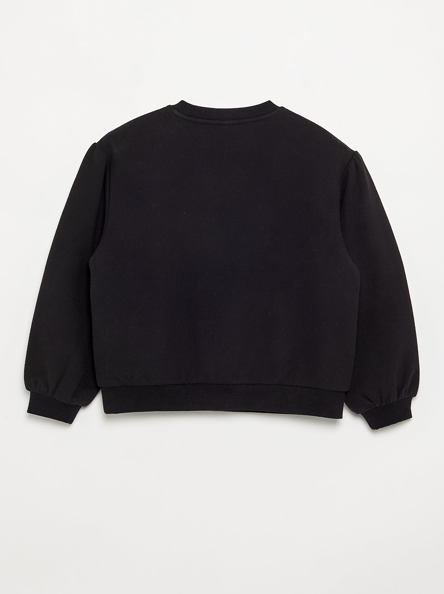 Sweat à manches longues avec nœud - Noir