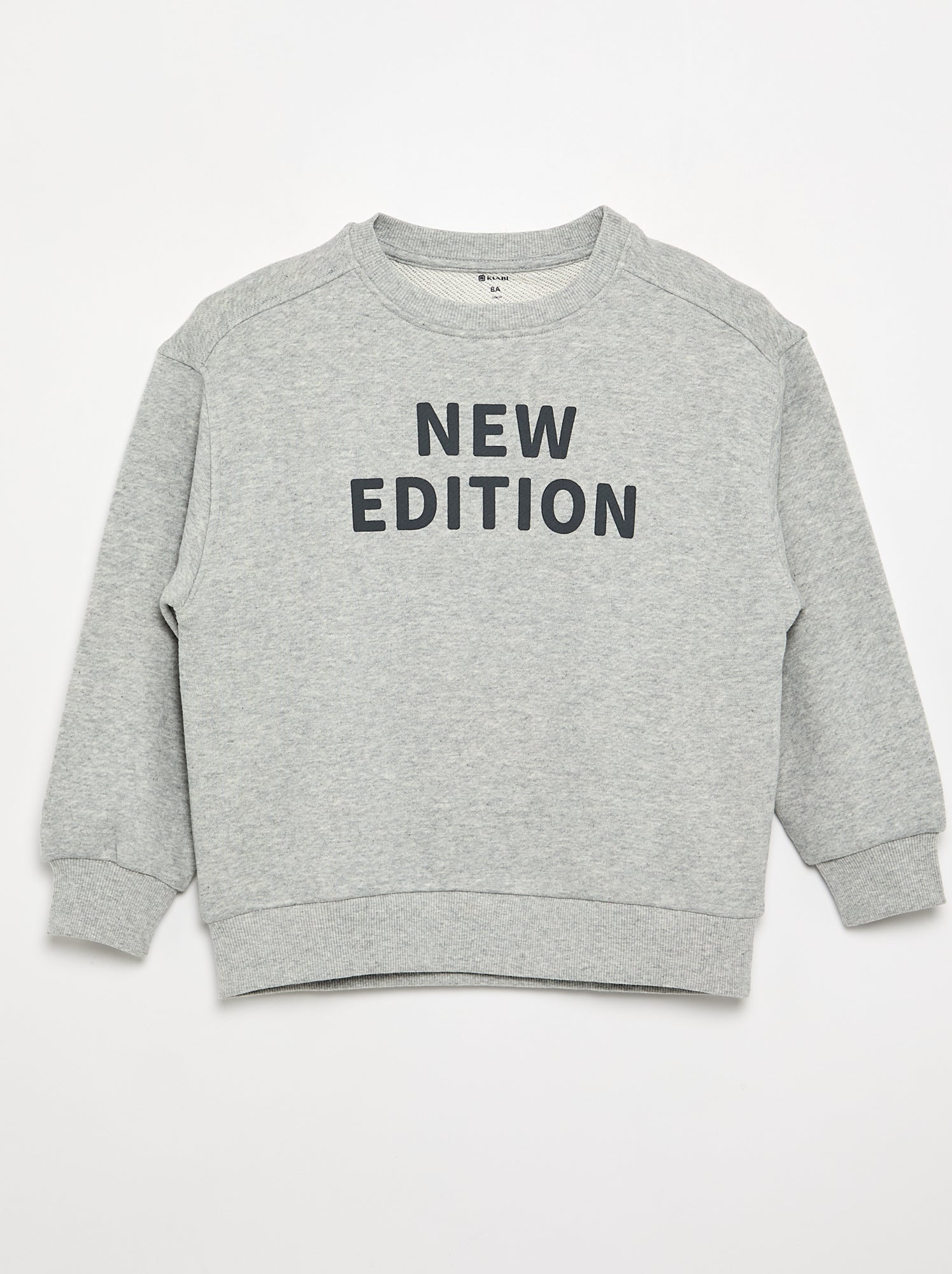 Sweat à manches longues forme loose - Gris