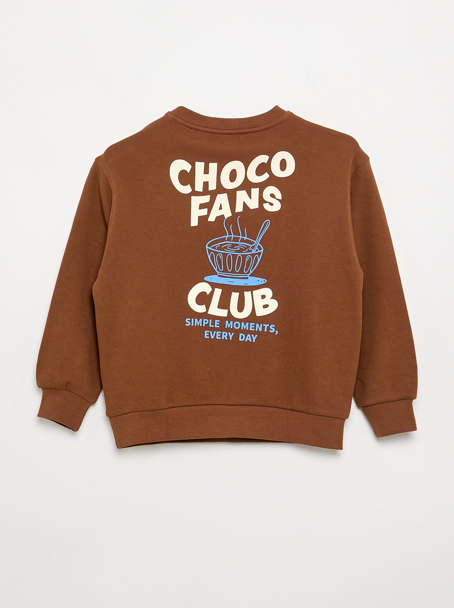 Sweat à manches longues forme loose - Marron