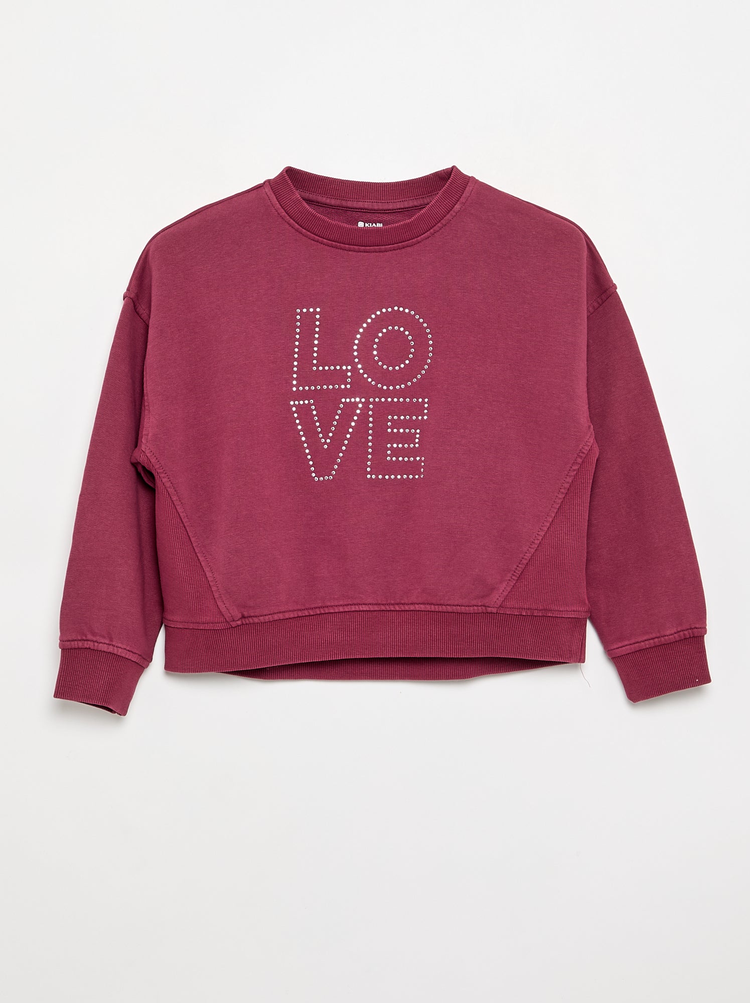 Sweat avec strass - Violet