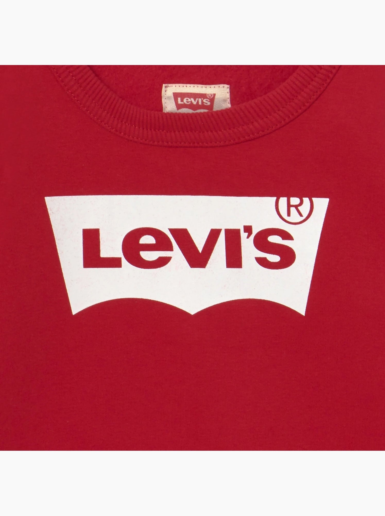 Sweat Bébé Levi's Kids col rond - Rouge