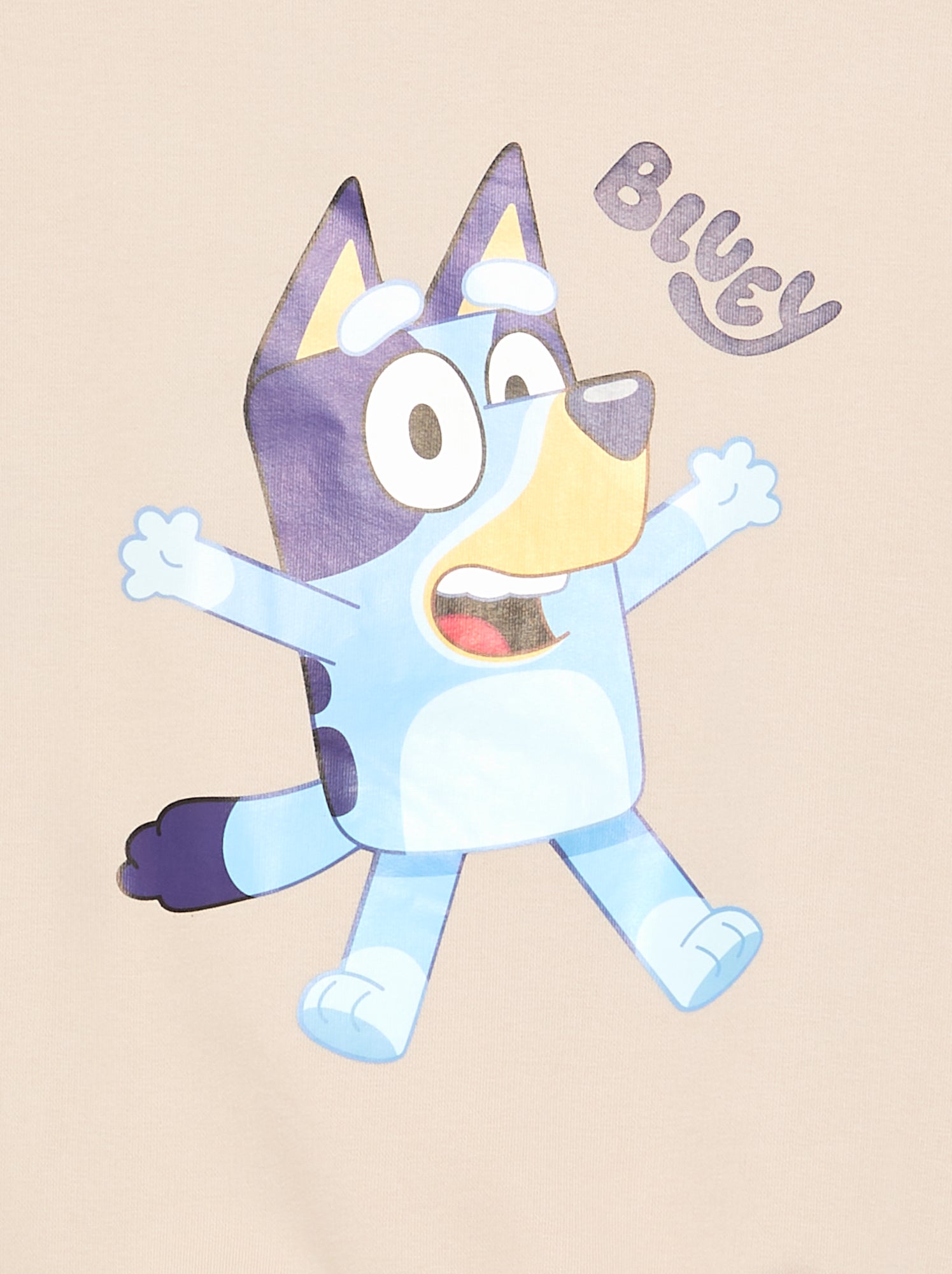 Sweat 'Bluey' avec col contrasté - Beige