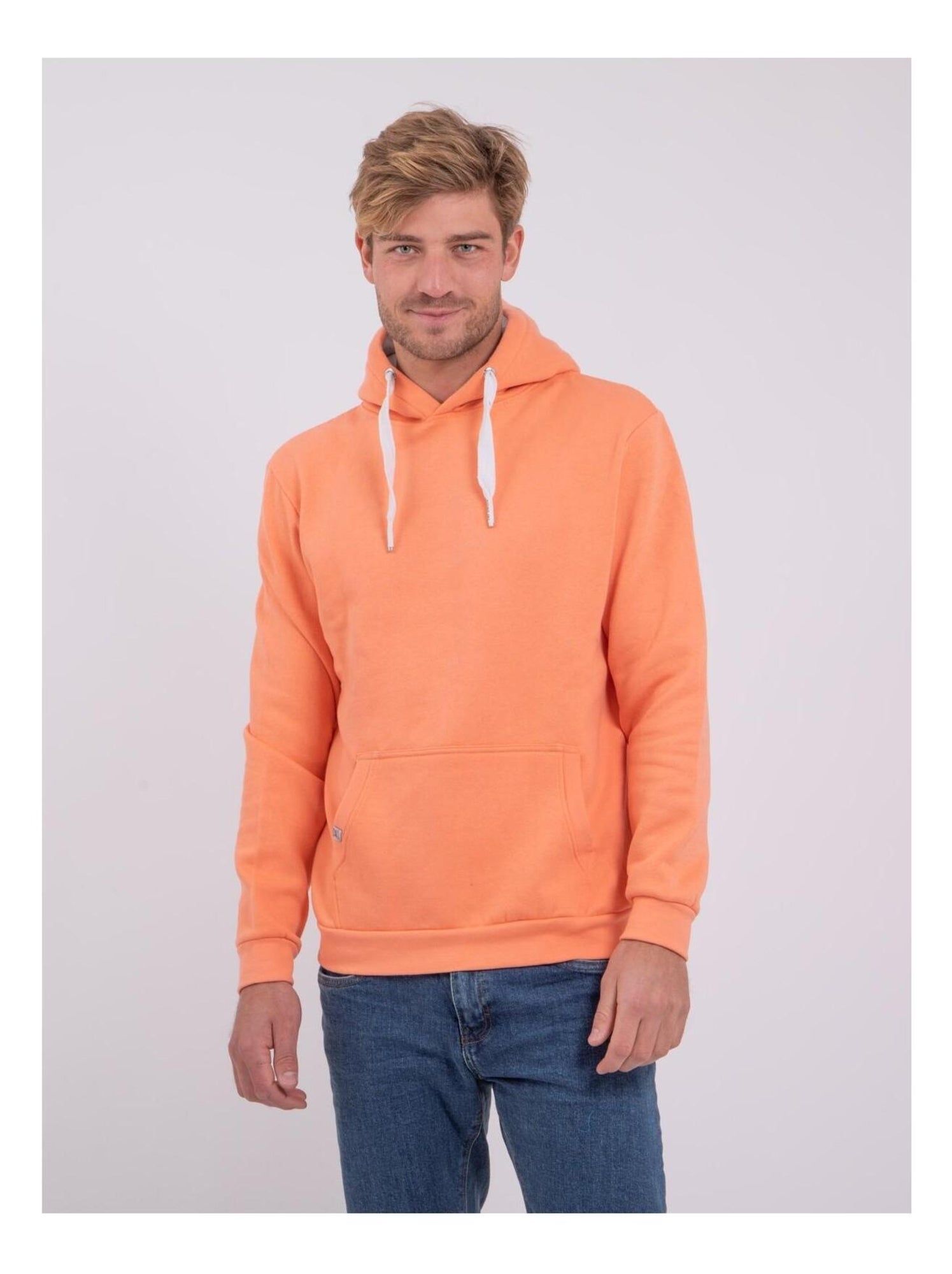 Sweat capuche WIDMO - Orange corail