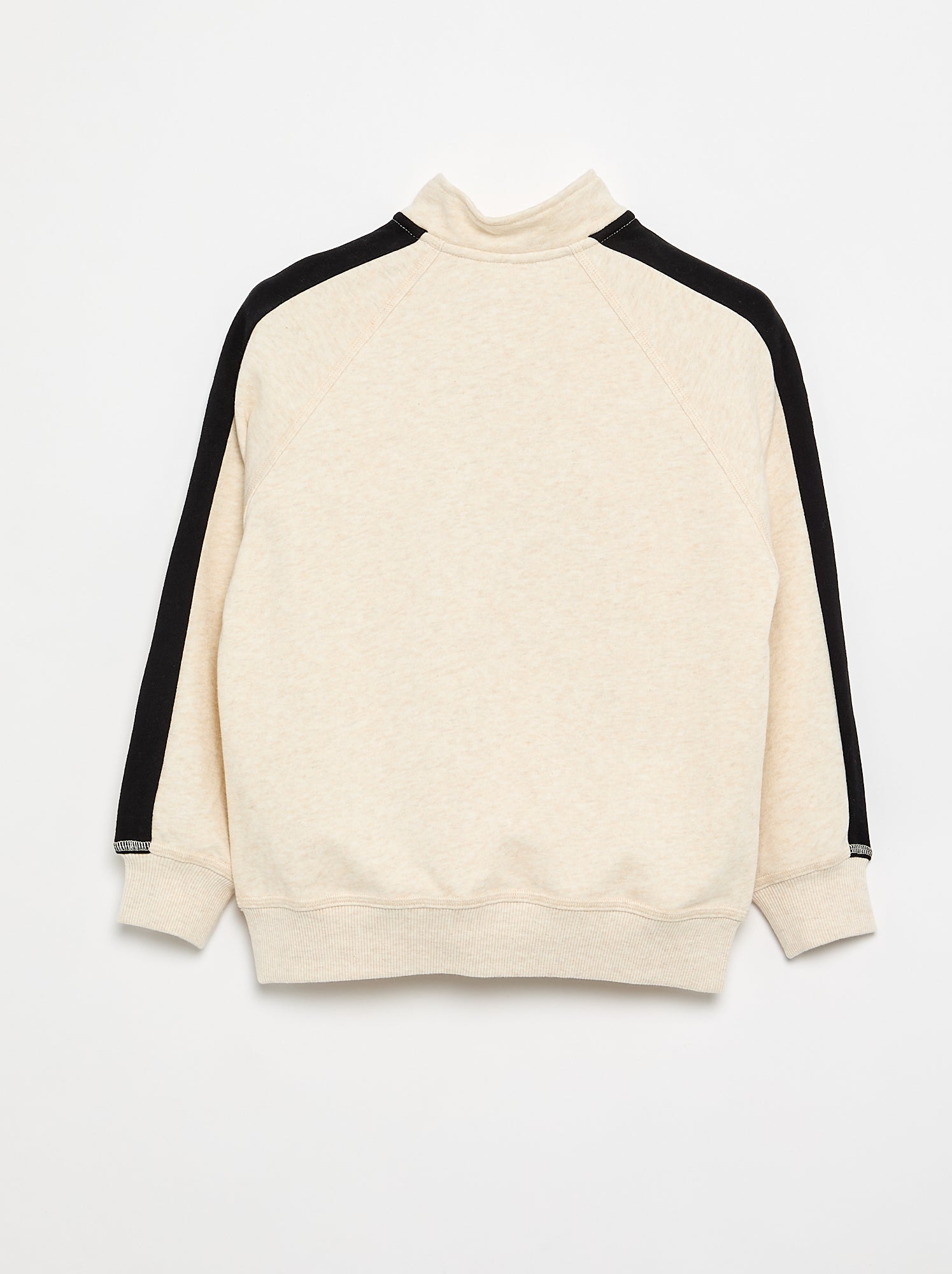 Sweat col camionneur - Beige