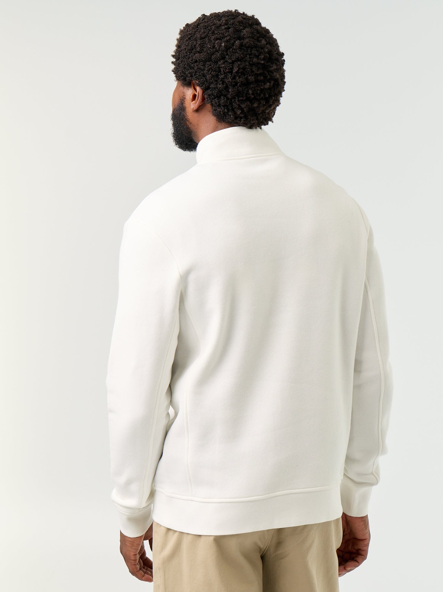 Sweat col camionneur - Blanc