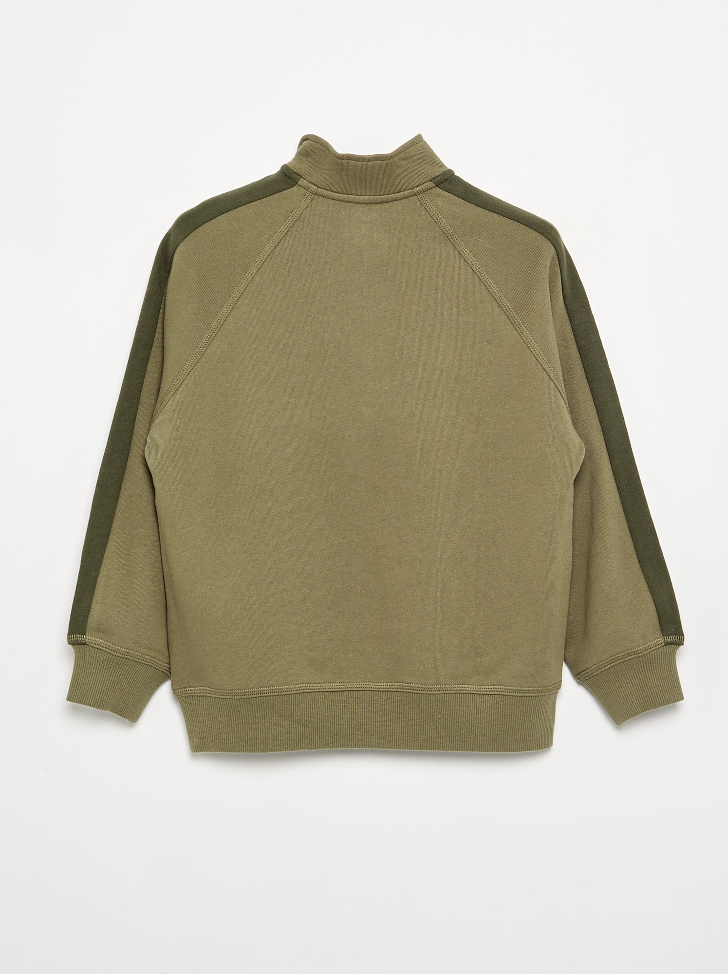 Sweat col camionneur - Kaki