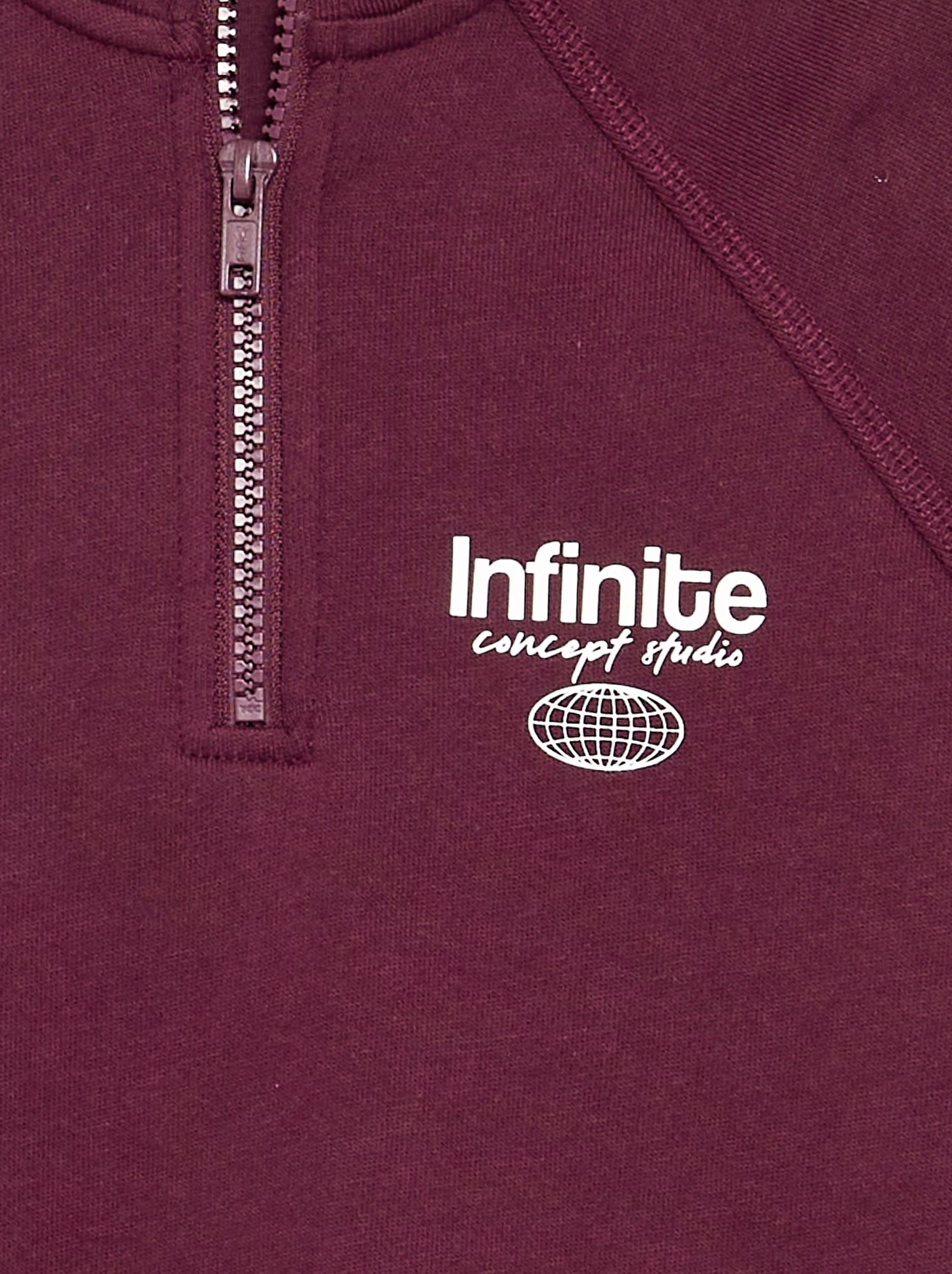 Sweat col camionneur - Rouge
