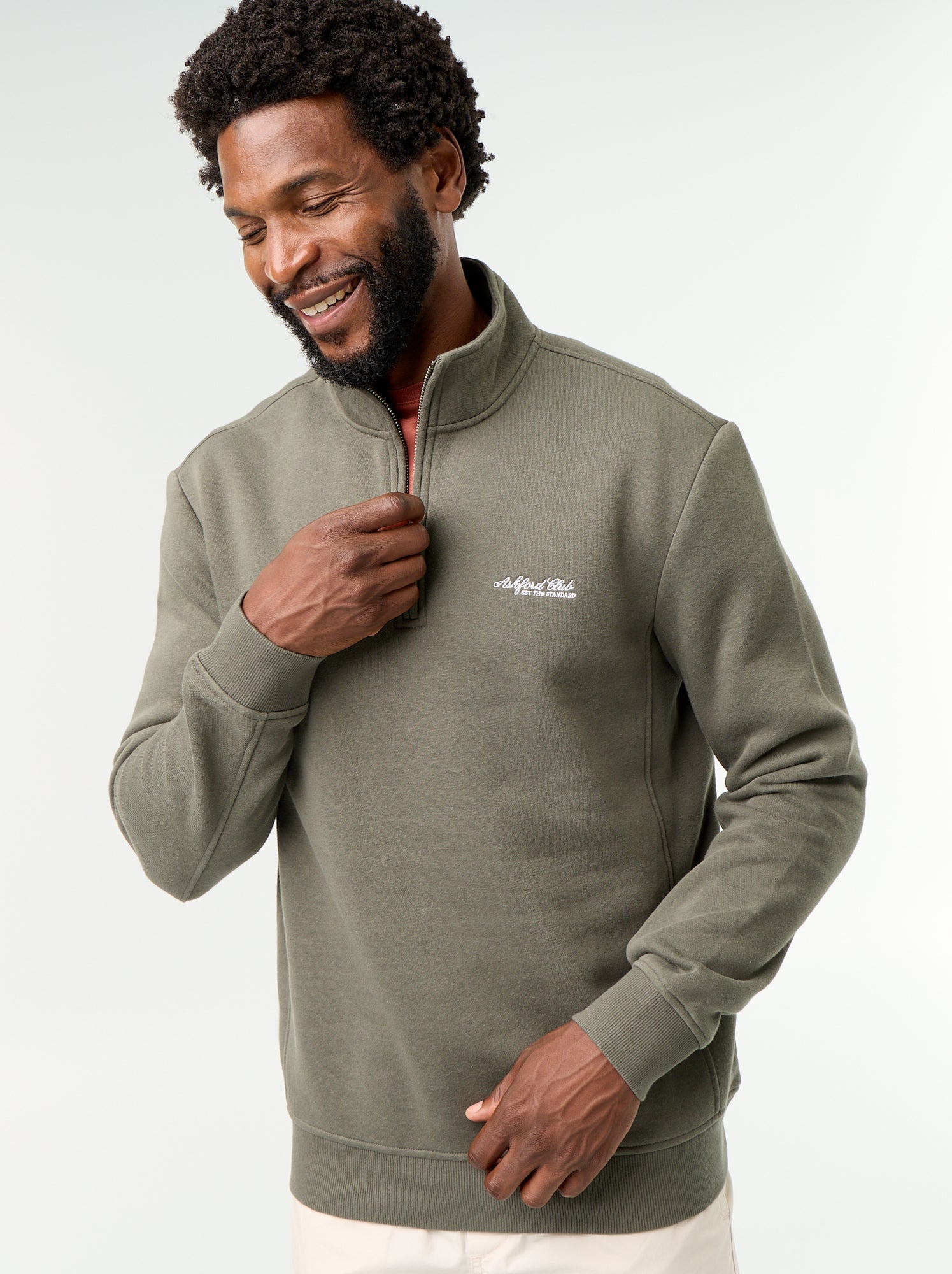 Sweat col camionneur - Vert
