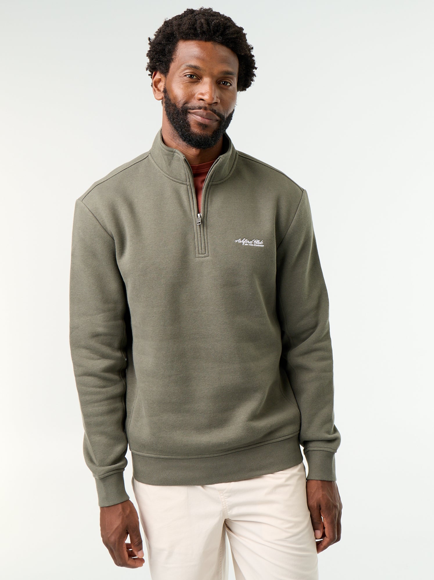 Sweat col camionneur - Vert