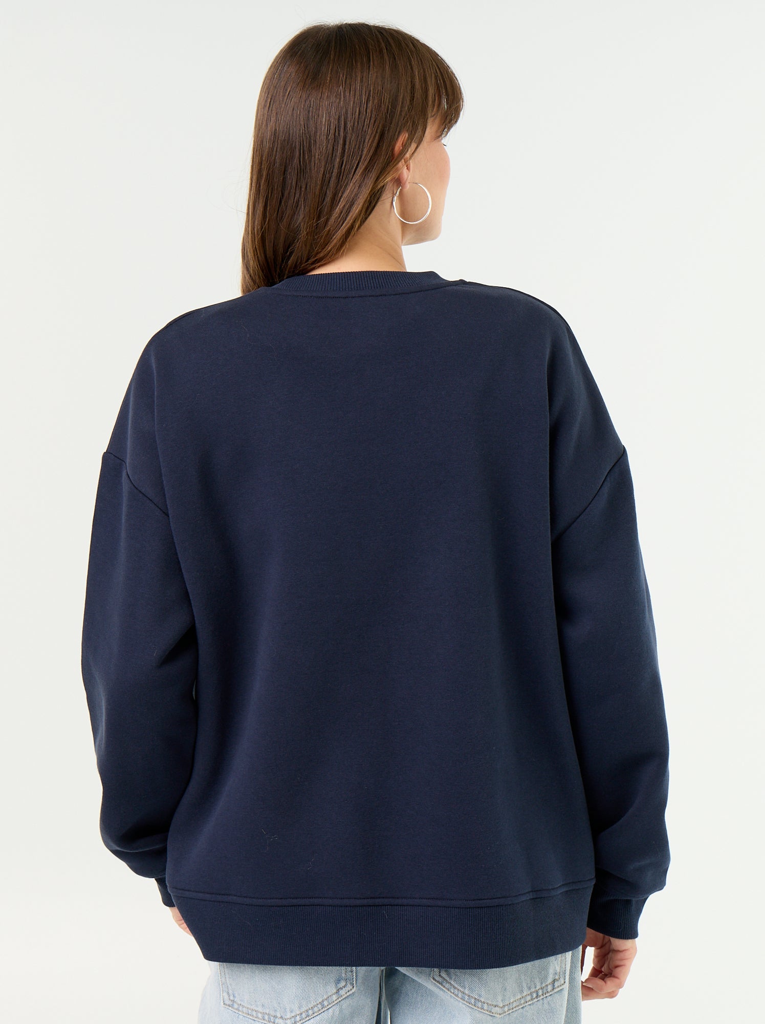 Sweat d'allaitement avec ouverture croisée - Bleu