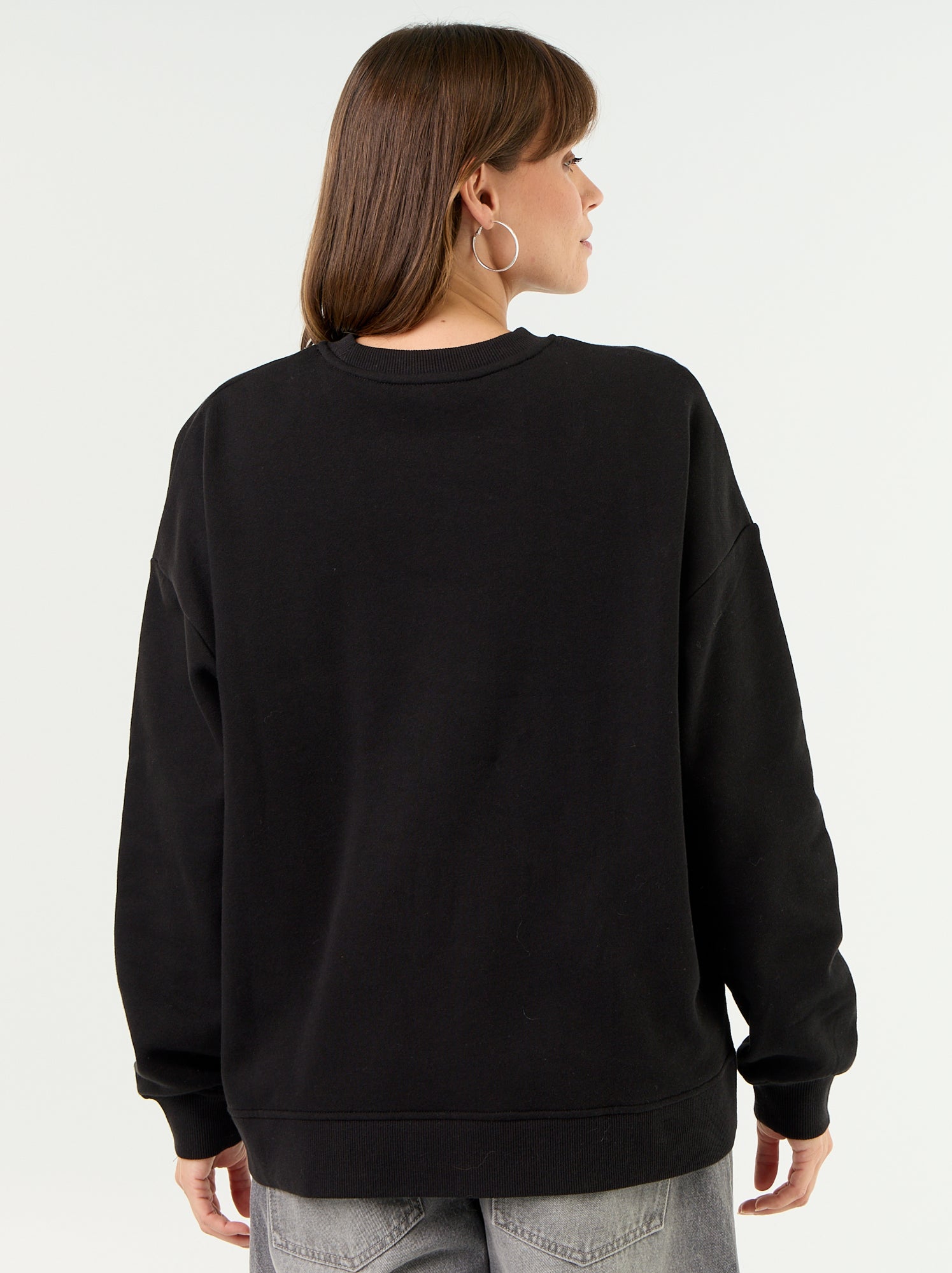 Sweat d'allaitement avec ouverture croisée - Noir