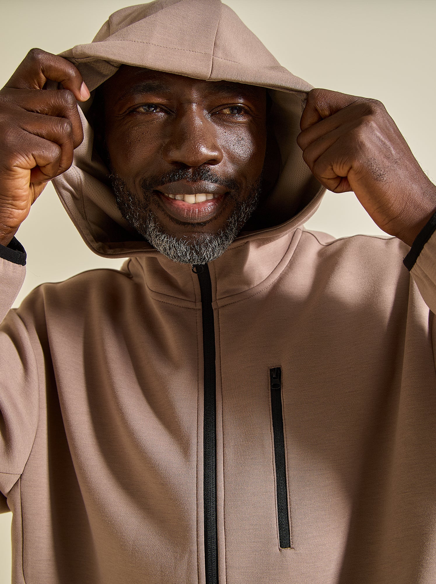 Sweat de sport zippé (ekstract) - Beige