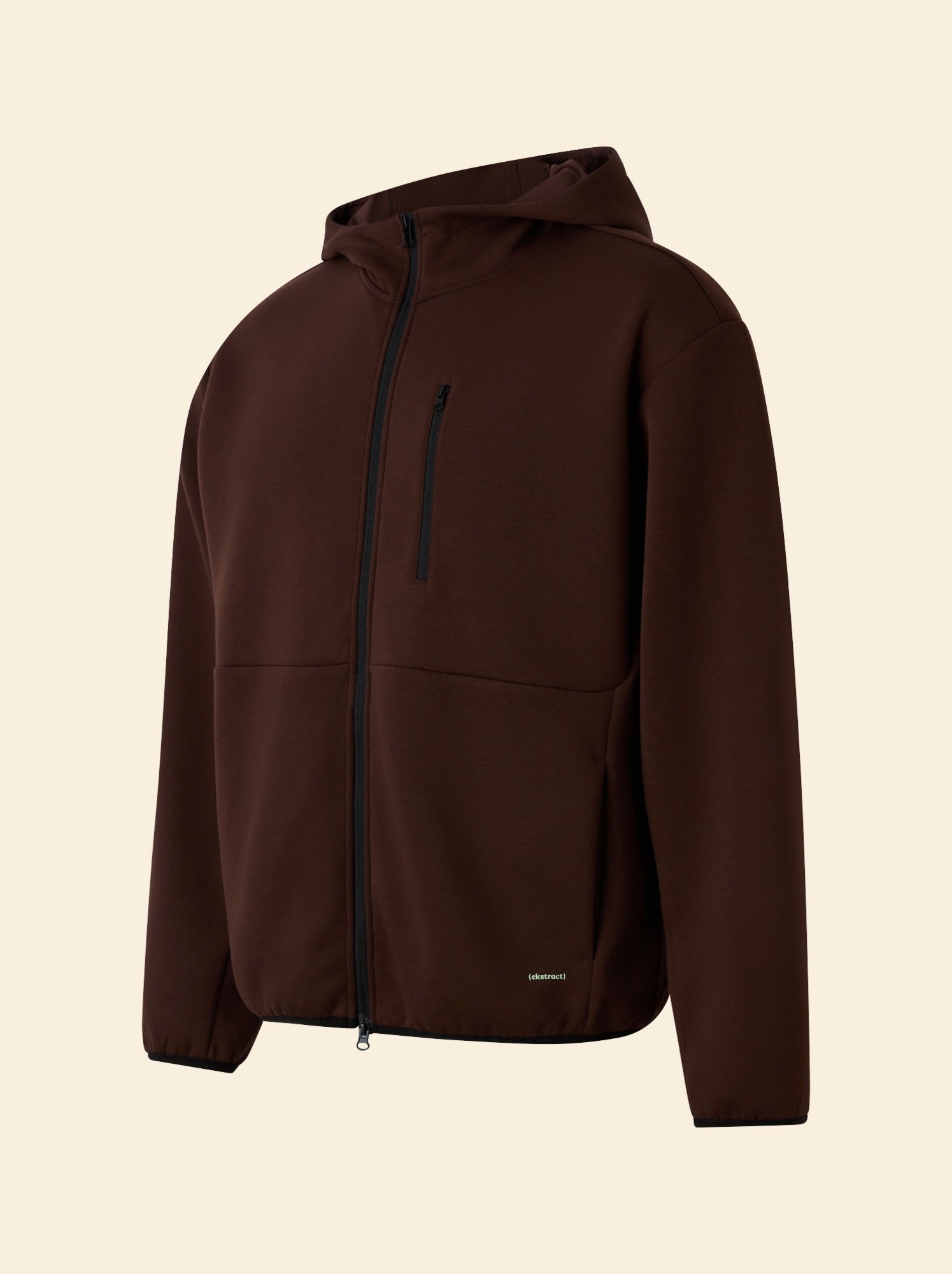 Sweat de sport zippé (ekstract) - Marron