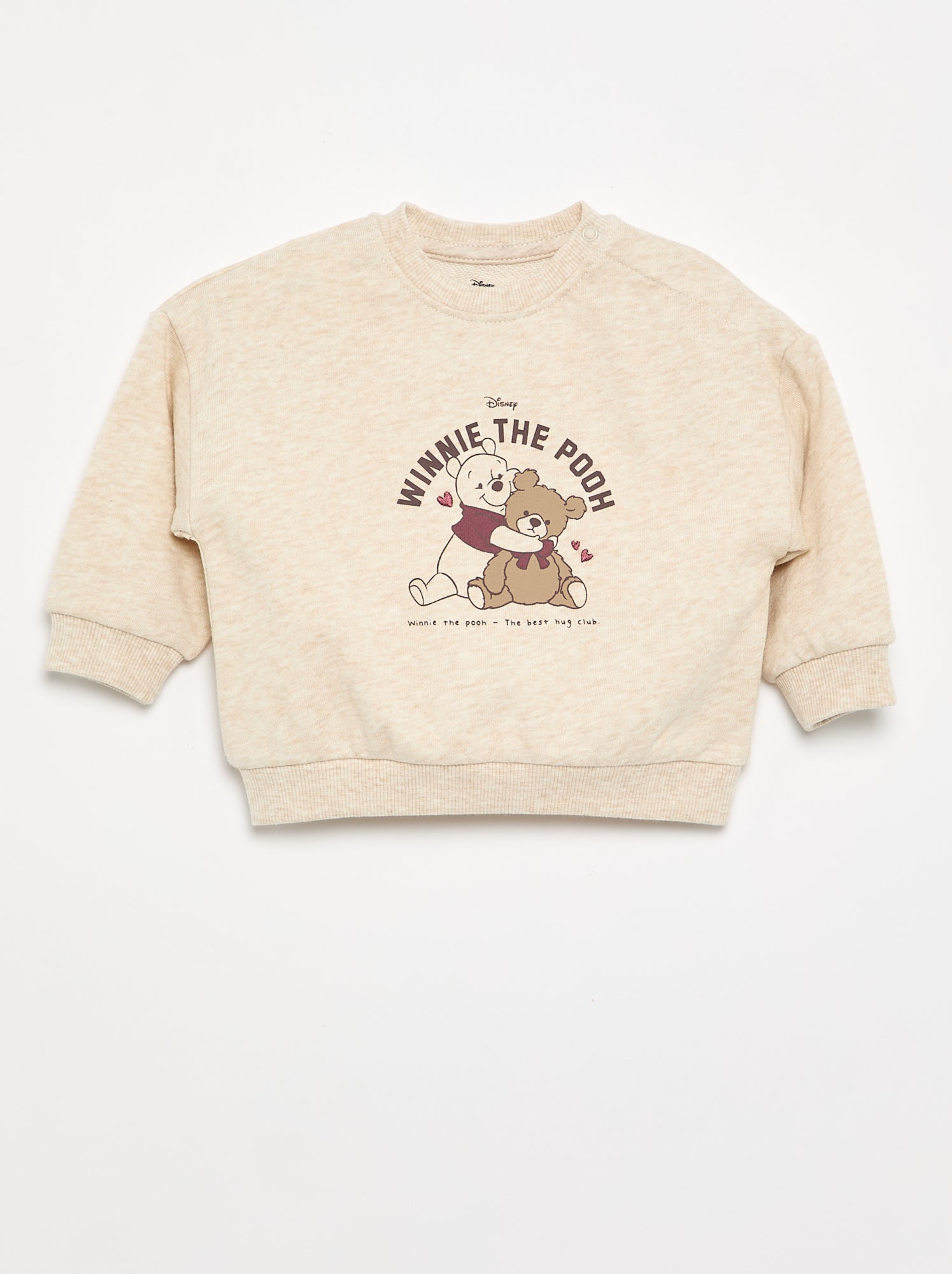 Sweat 'Disney' en molleton non gratté - Beige (GES46_3)