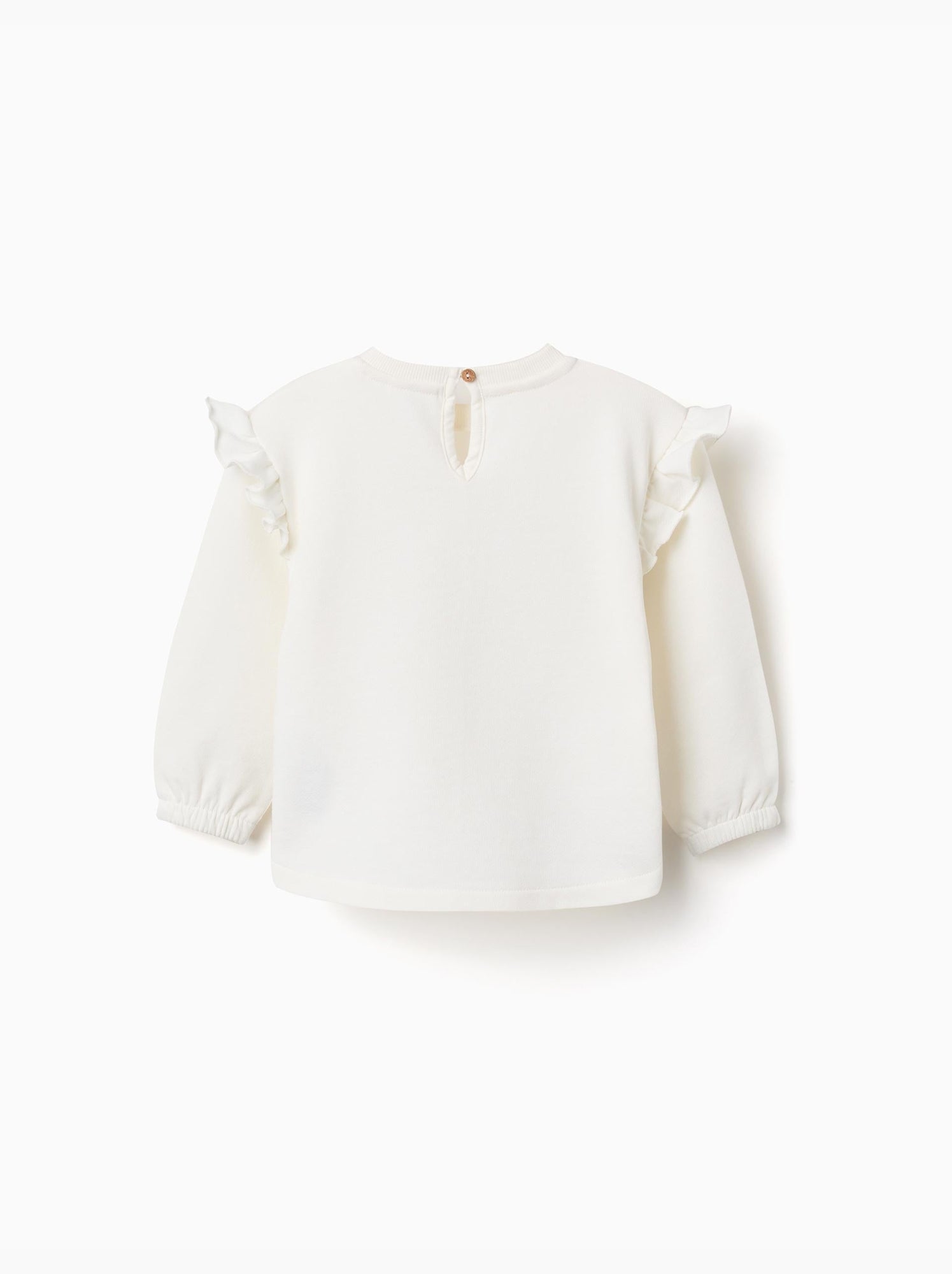 Sweat en coton avec imprimé minnie - Beige clair