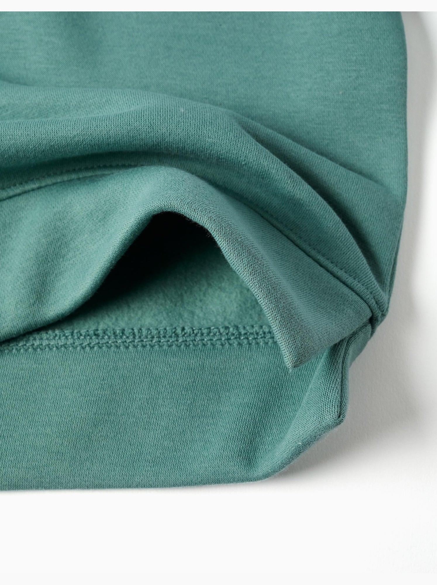 Sweat en coton peigné avec motif art et nature - Vert clair