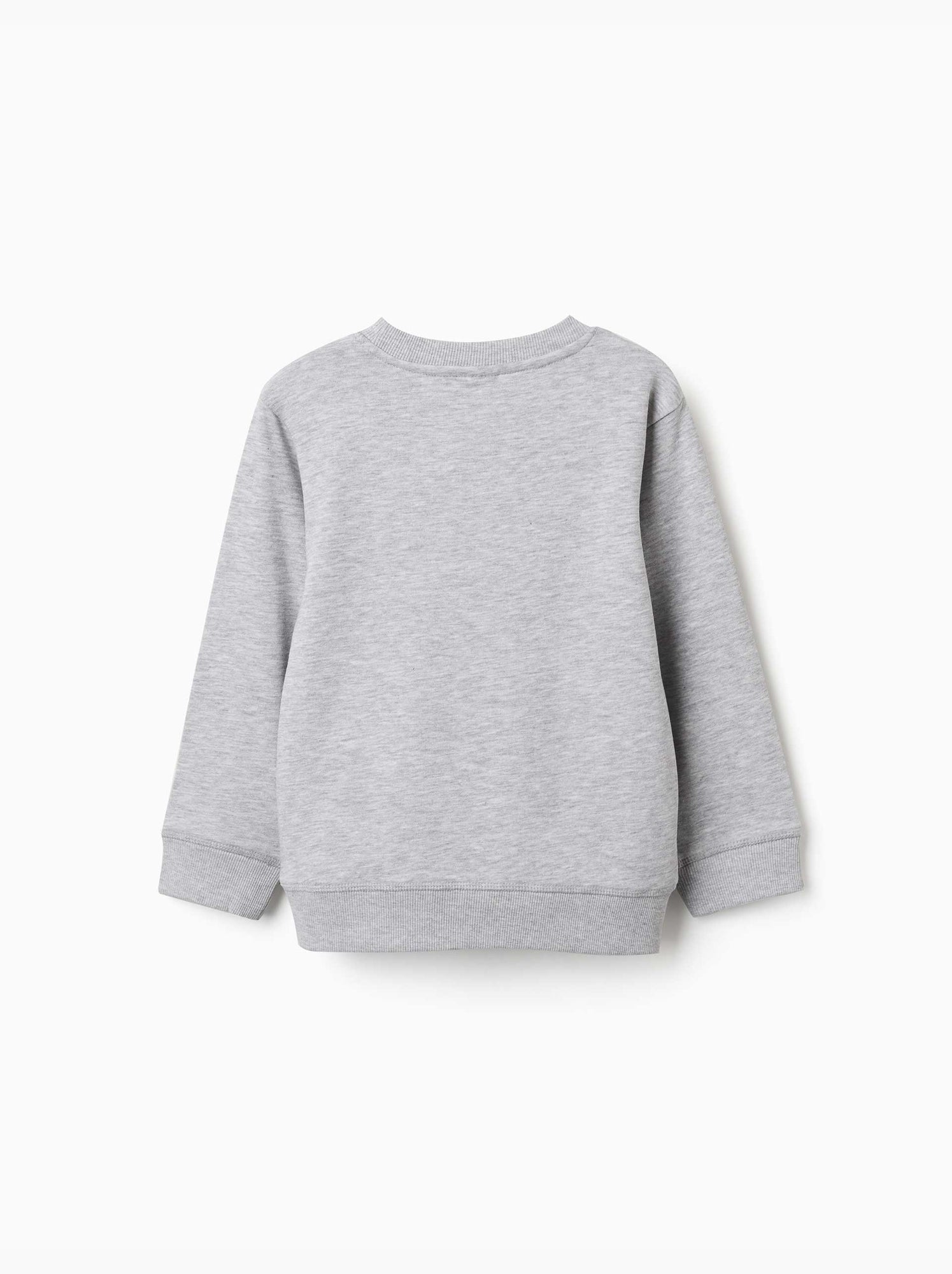 Sweat en molleton avec imprimé zy en relief - Gris clair