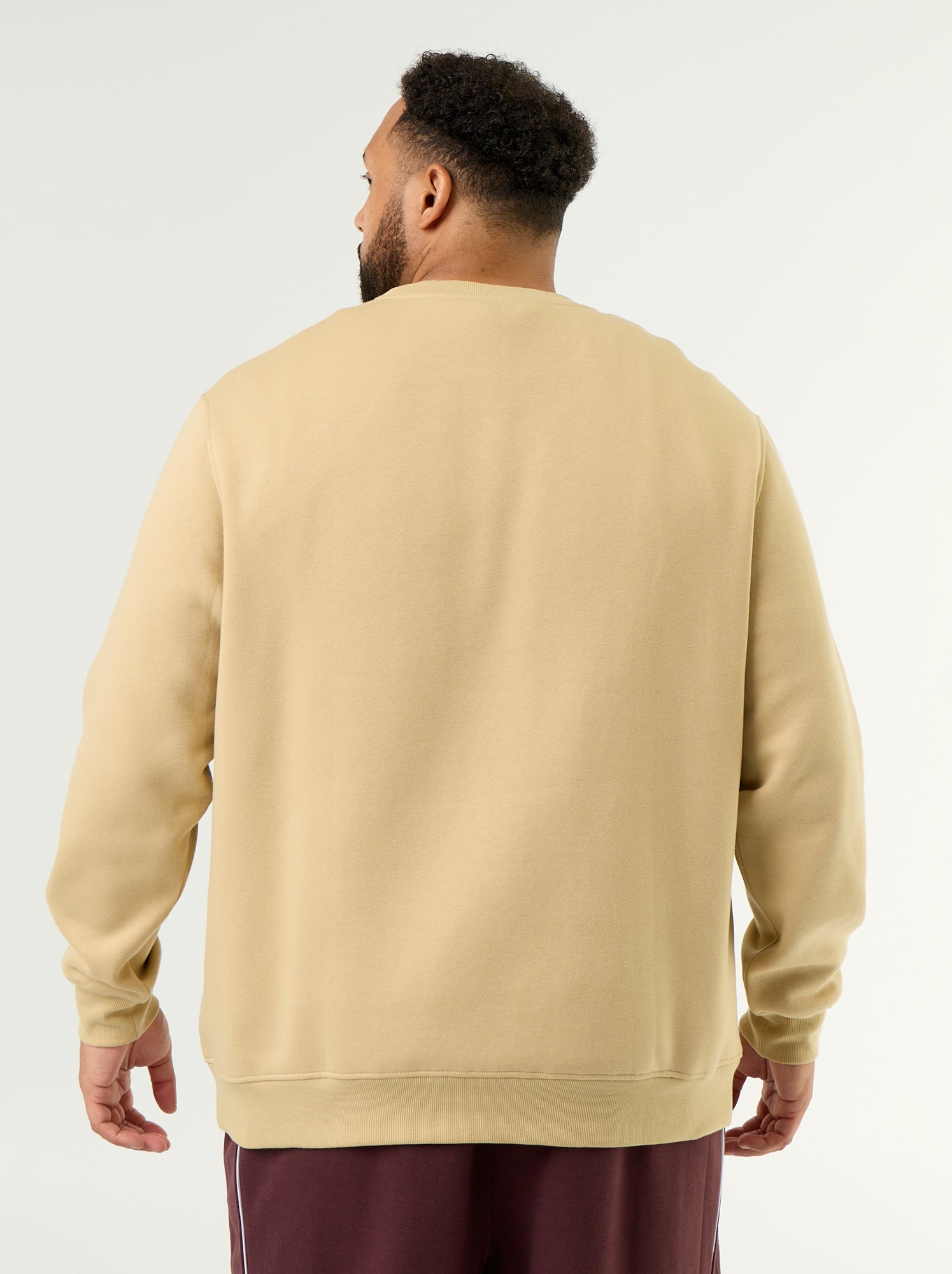 Sweat en molleton avec inscription - Beige