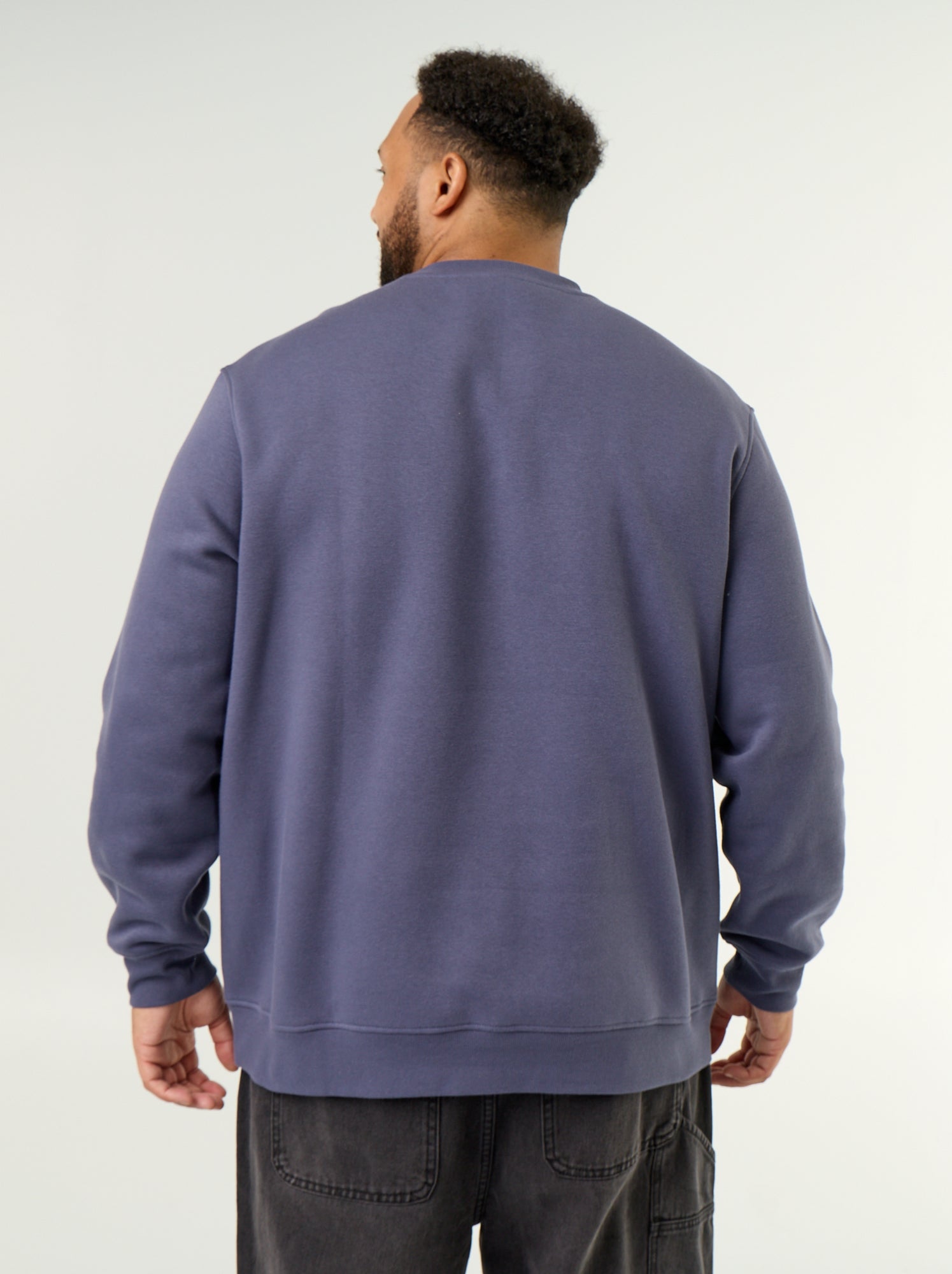 Sweat en molleton avec inscription - Bleu