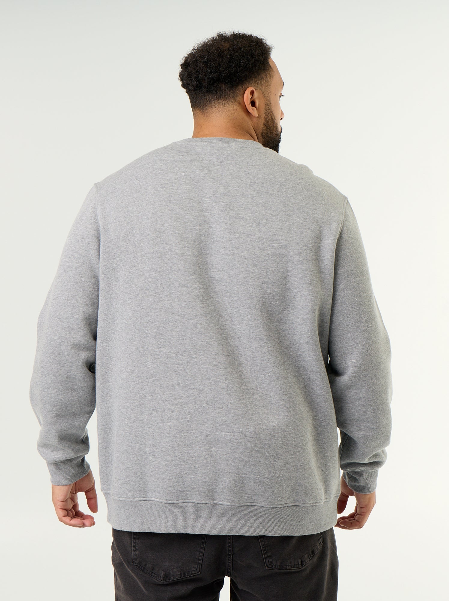 Sweat en molleton avec inscription - Gris