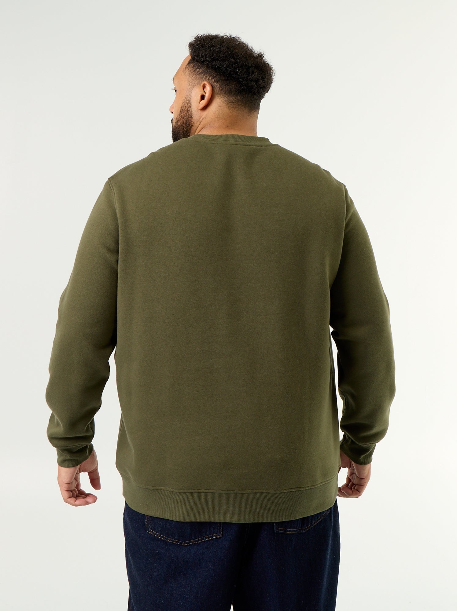 Sweat en molleton avec inscription - Vert (GAD53_4)