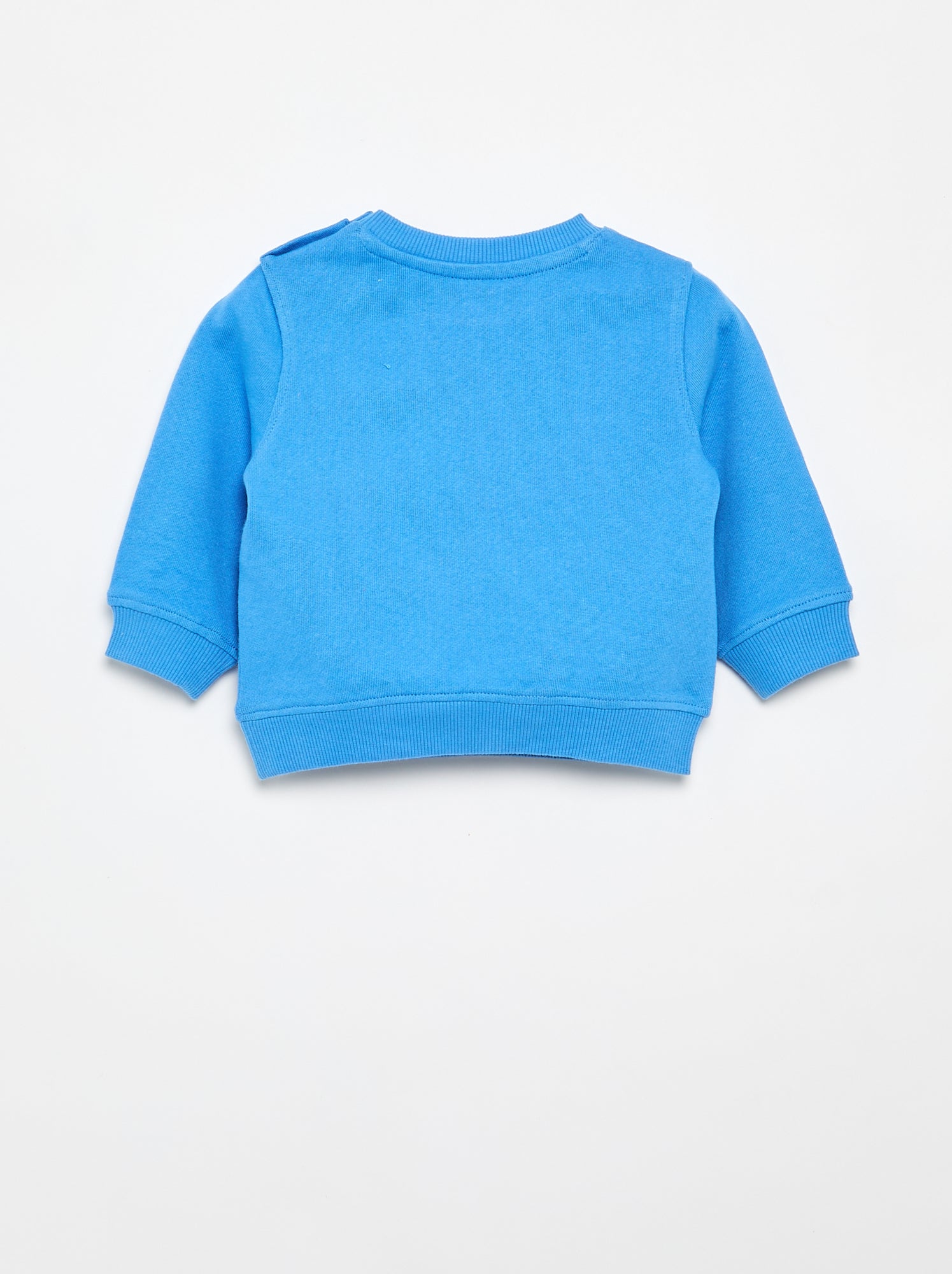 Sweat en molleton léger imprimé - Bleu (ETY87_12)