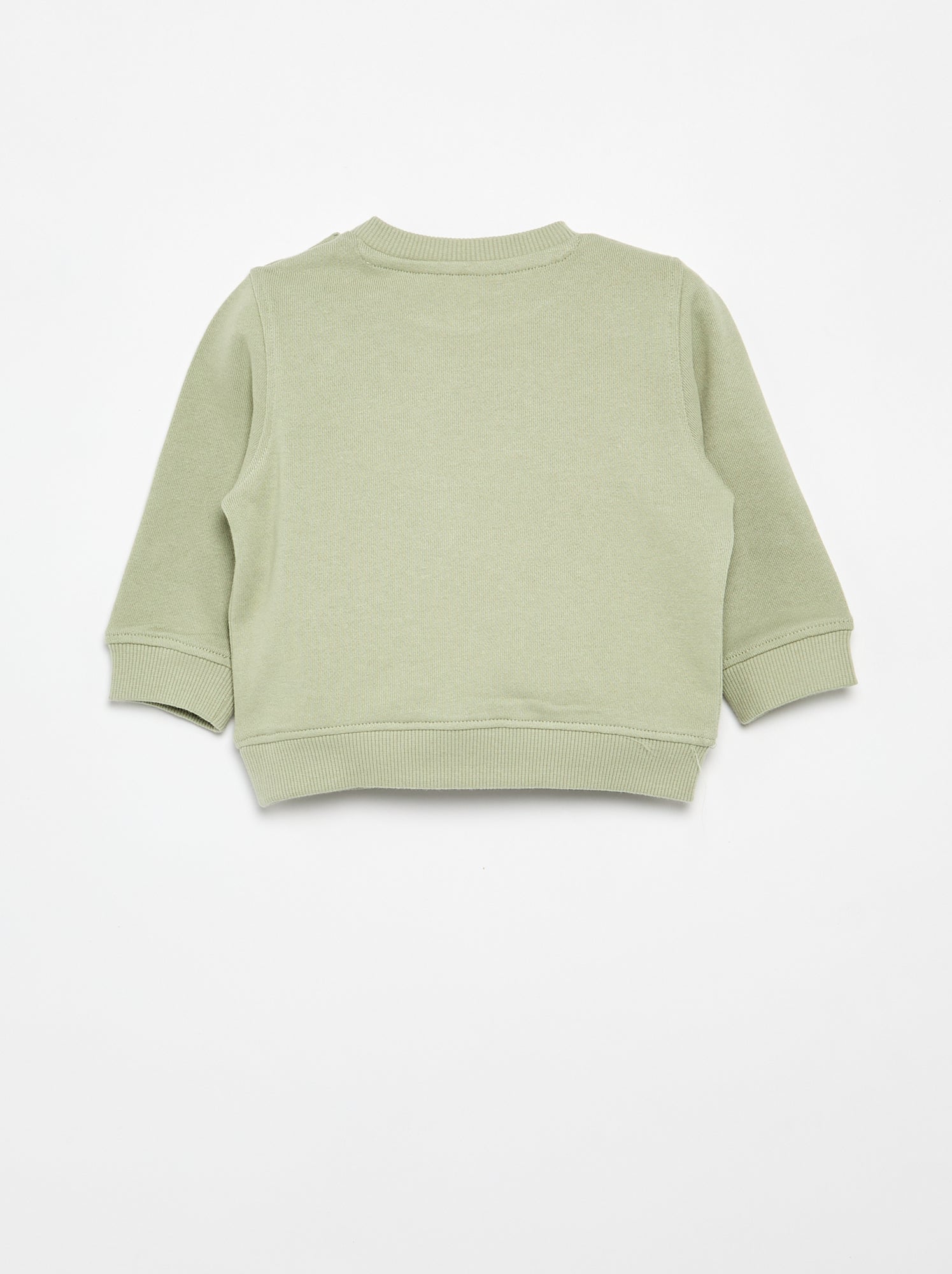 Sweat en molleton léger imprimé - Vert
