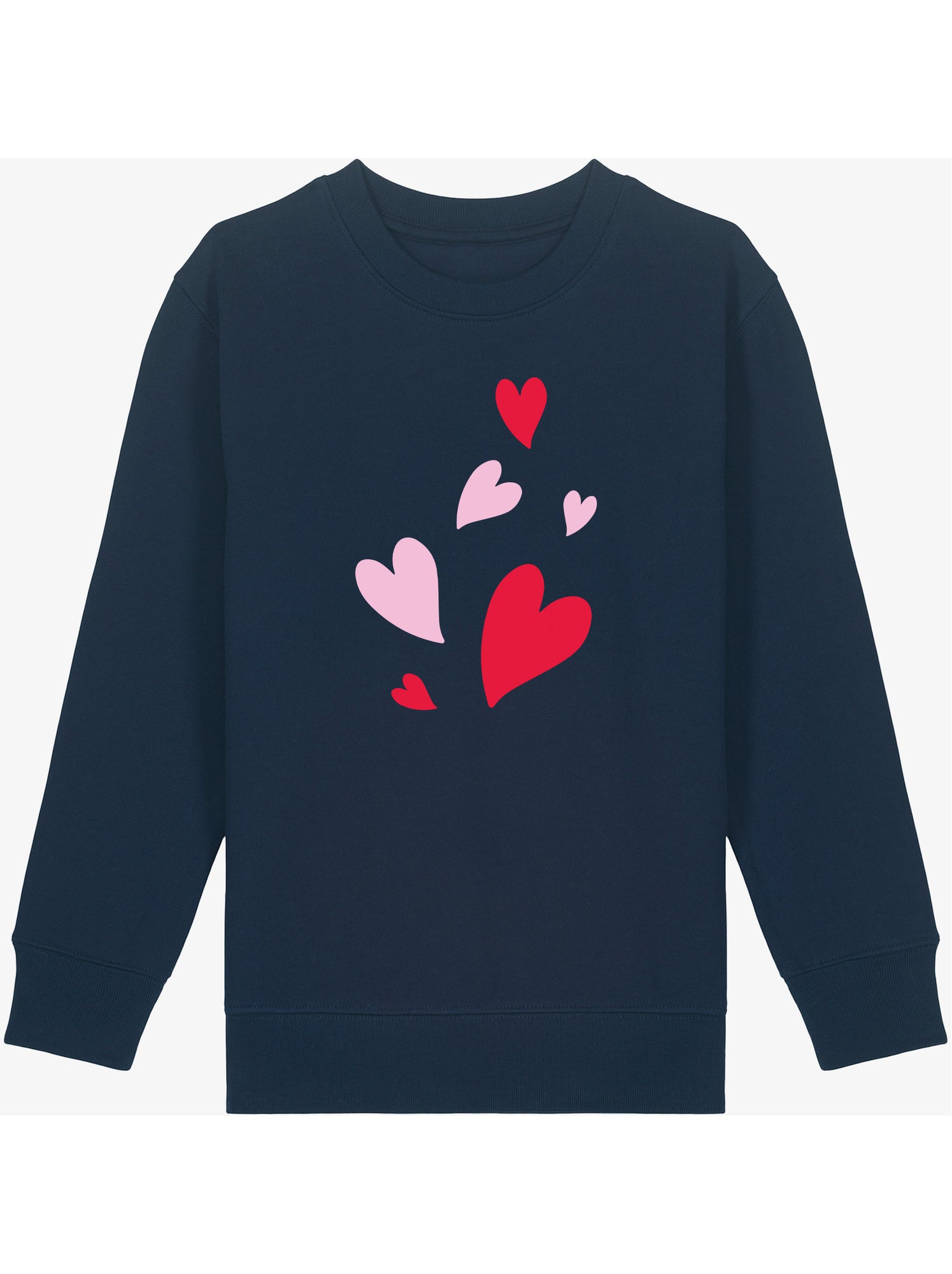 Sweat Enfant BACK MANY HEARTS - Bleu marine
