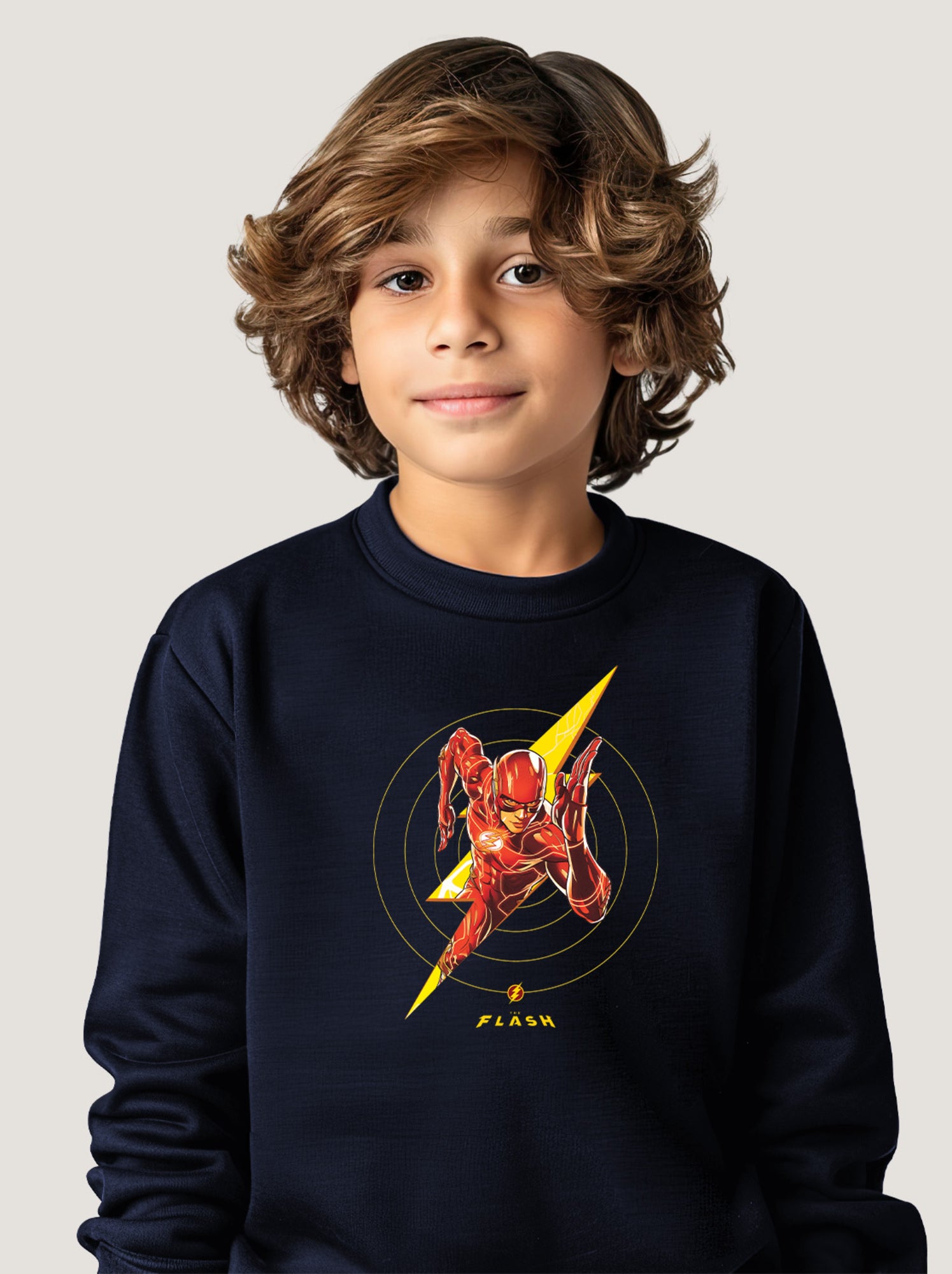 Sweat Enfant FLASH 2 - Bleu marine