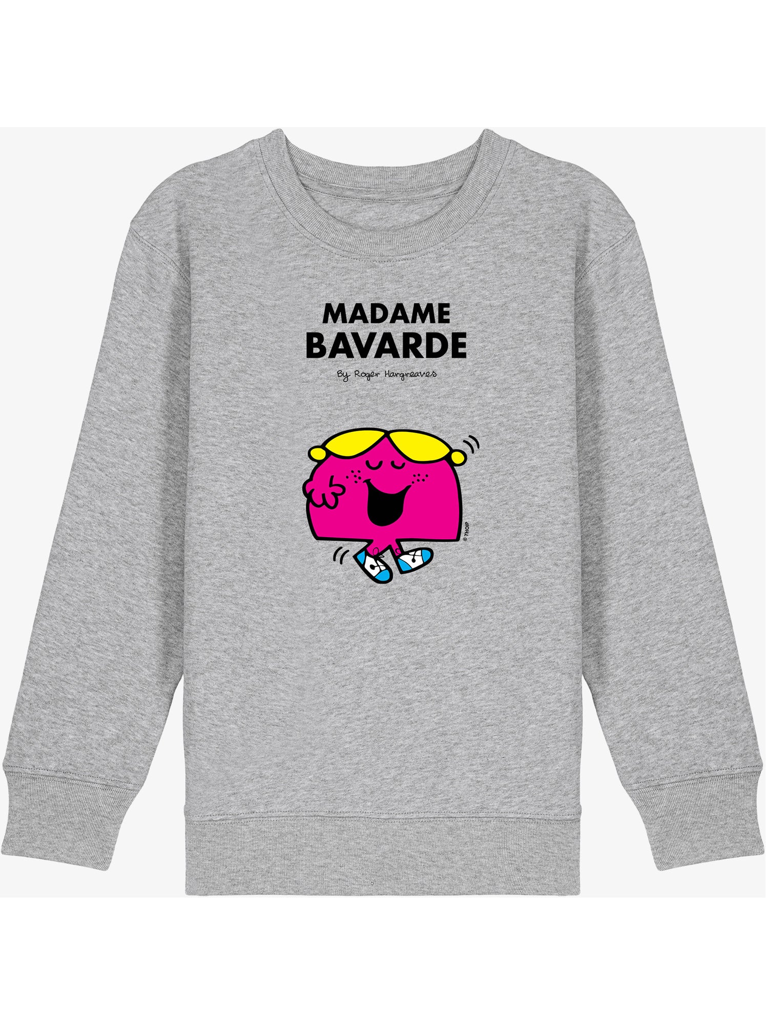 Sweat Enfant MADAME BAVARDE - Gris chiné