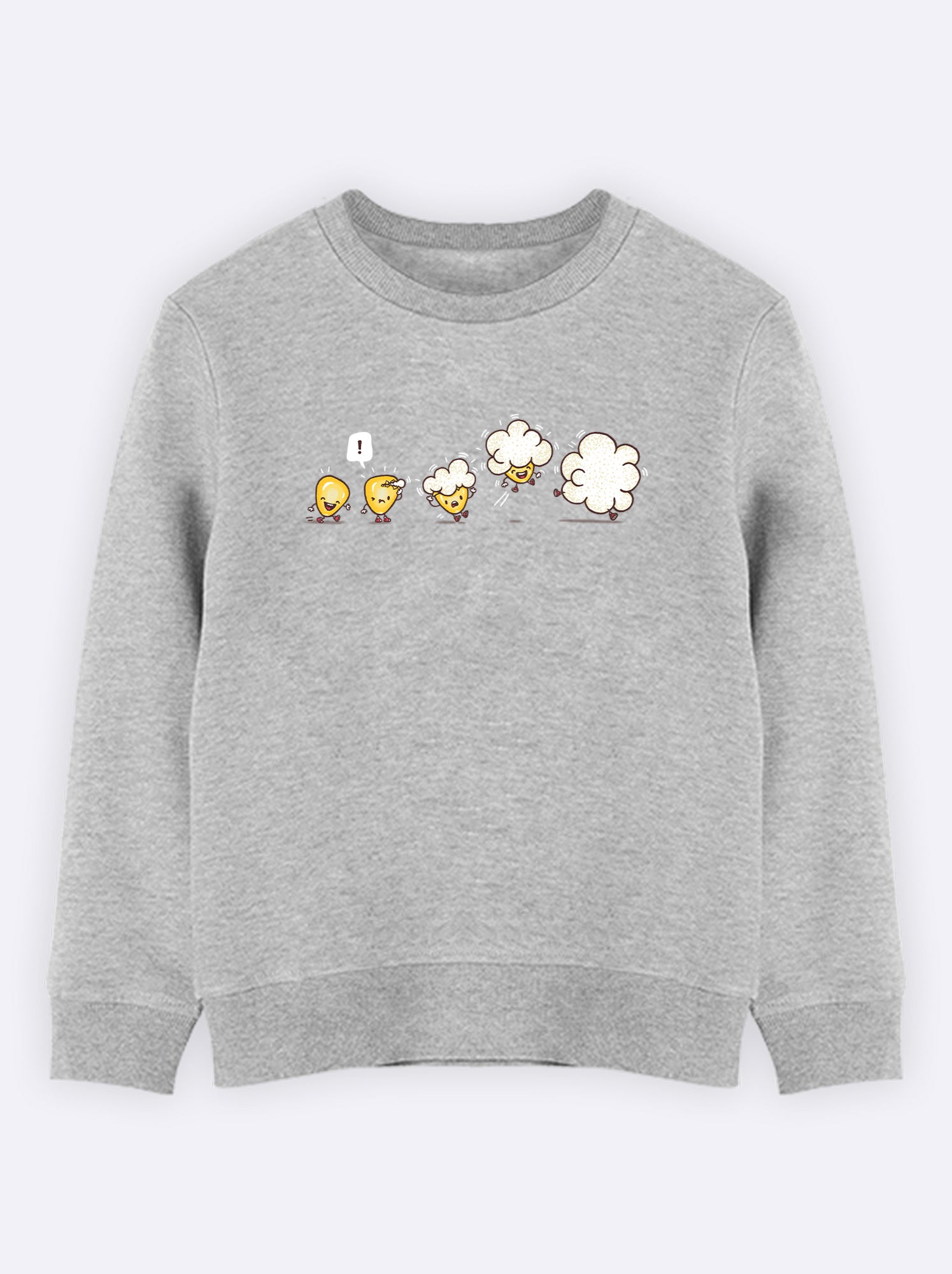 Sweat Enfant MICROWAVOLUTION - Gris chiné