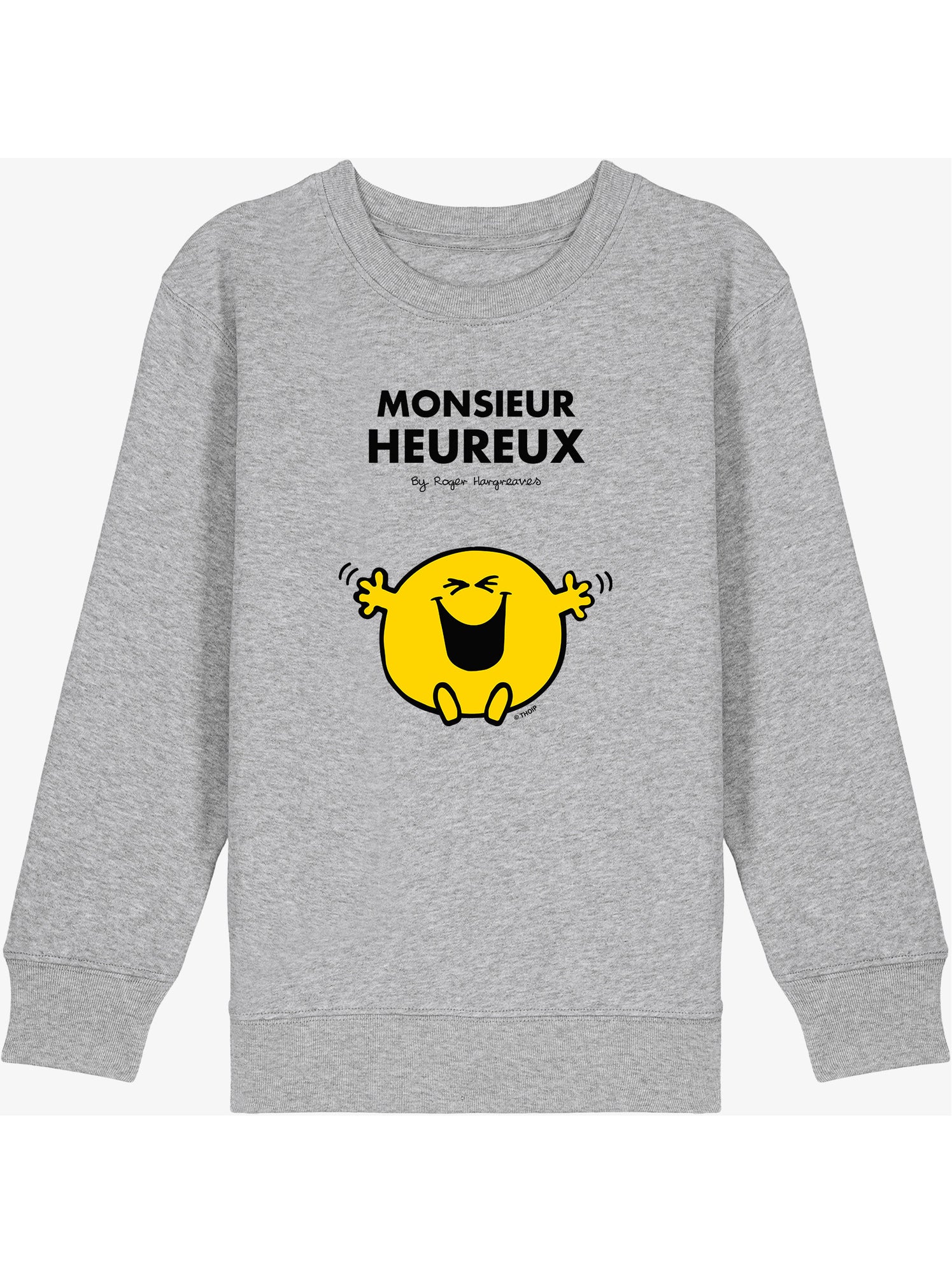 Sweat Enfant MONSIEUR HEUREUX - Gris chiné
