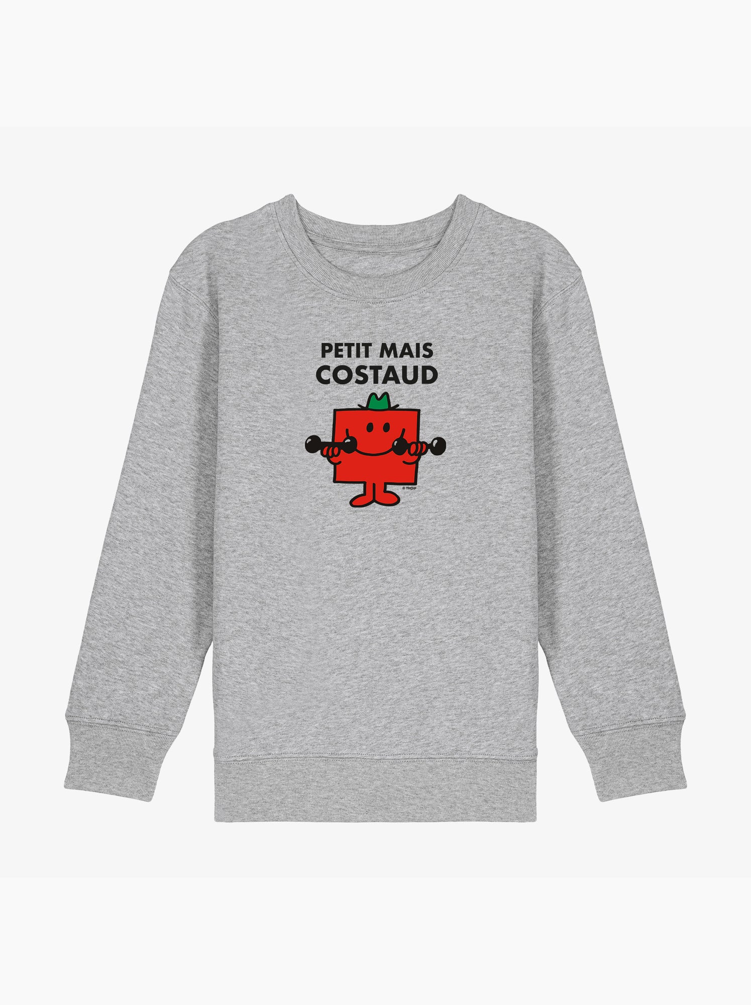 Sweat Enfant PETIT MAIS COSTAUD - Gris chiné