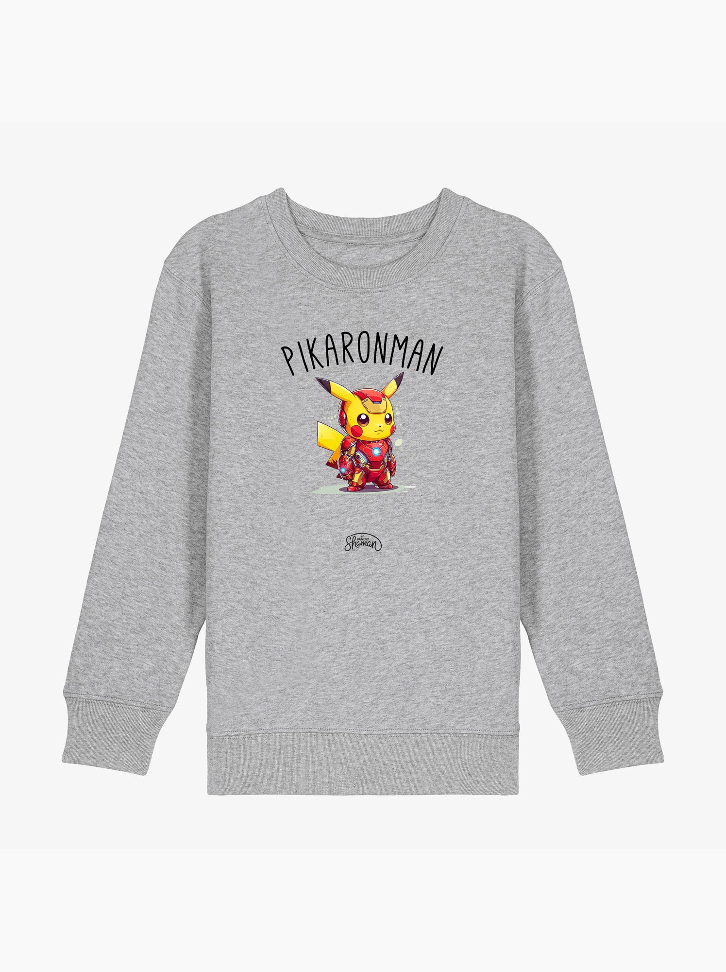Sweat Enfant PIKARONMAN - Gris chiné