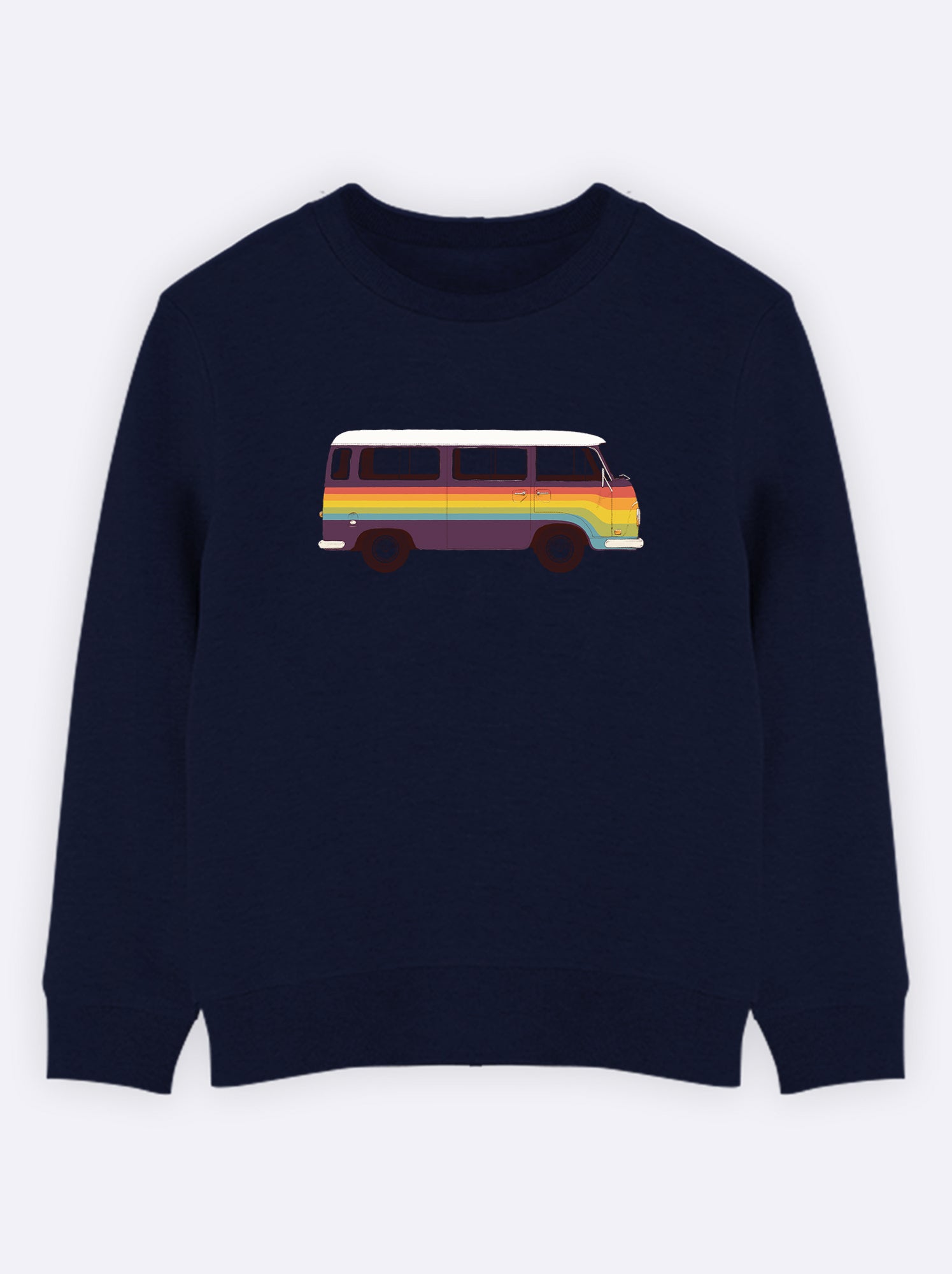 Sweat Enfant RAINBOW VAN - Bleu marine