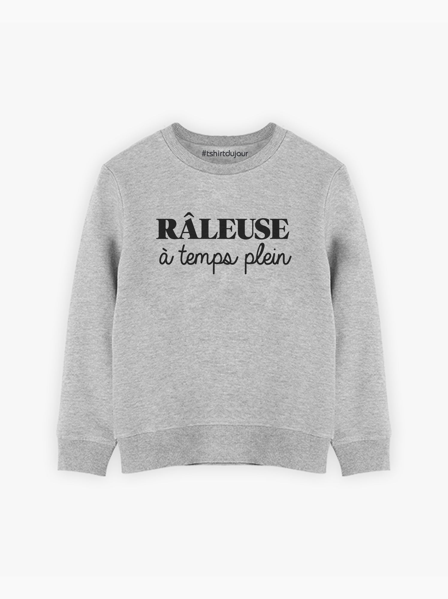Sweat Enfant RALEUSE A TEMPS PLEIN - Gris chiné