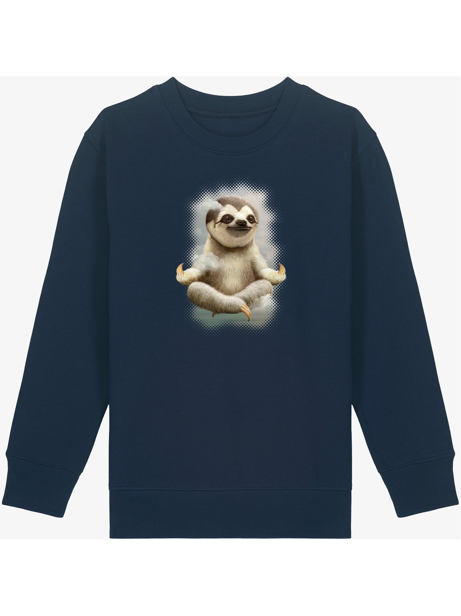 Sweat Enfant SLOTH MEDITATE - Bleu marine