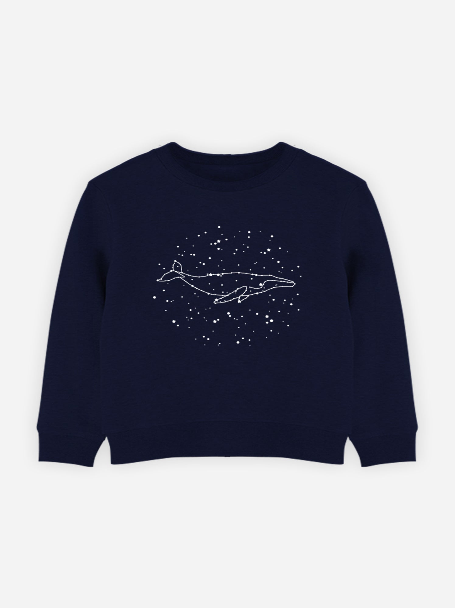 Sweat Enfant WHALE CONSTELLATION - Bleu marine