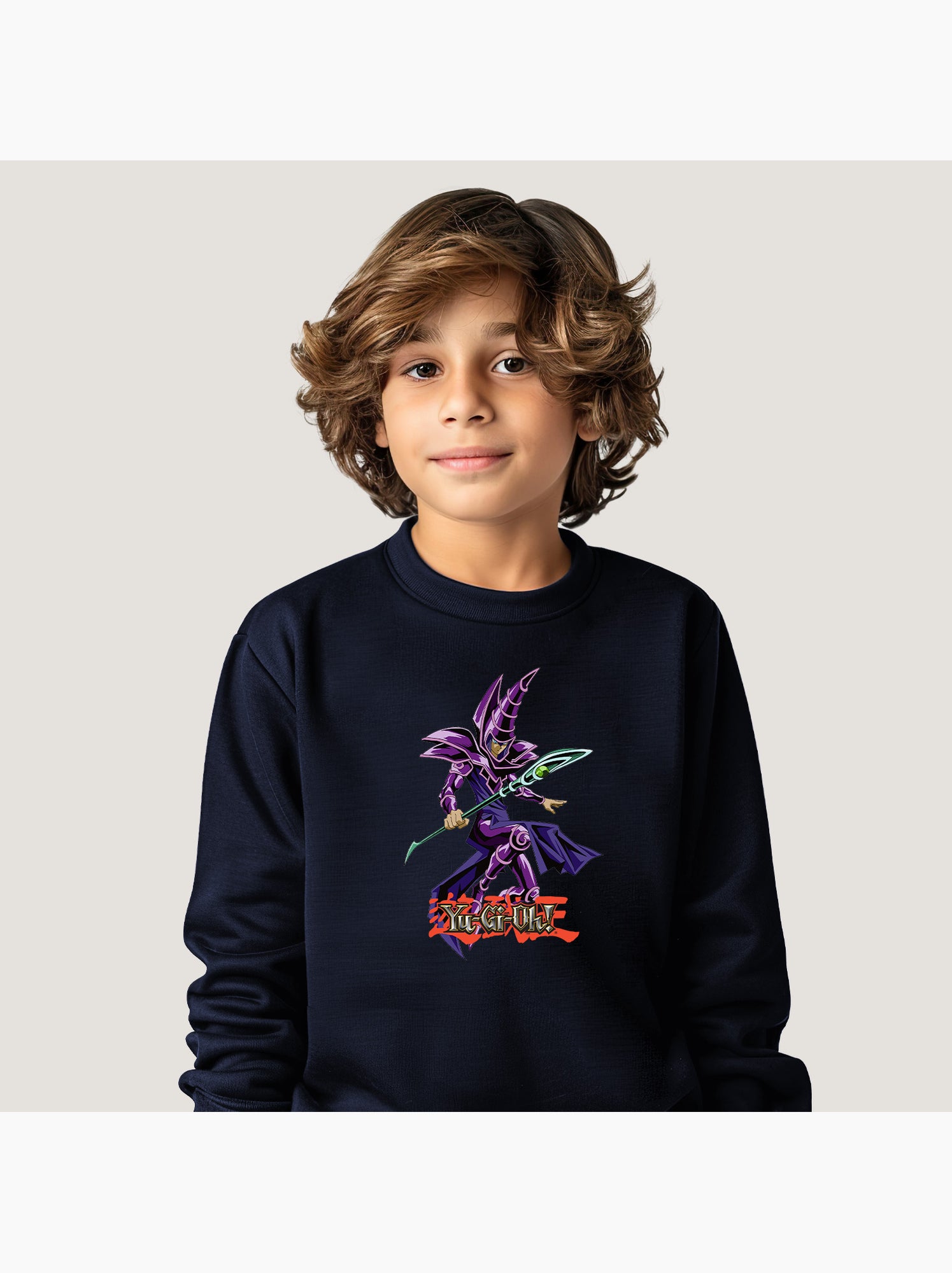 Sweat Enfant YU GI OH 9 - Bleu marine