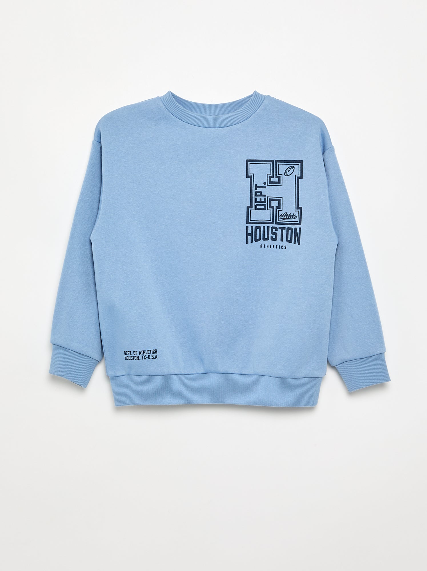 Sweat forme loose en molleton - Bleu