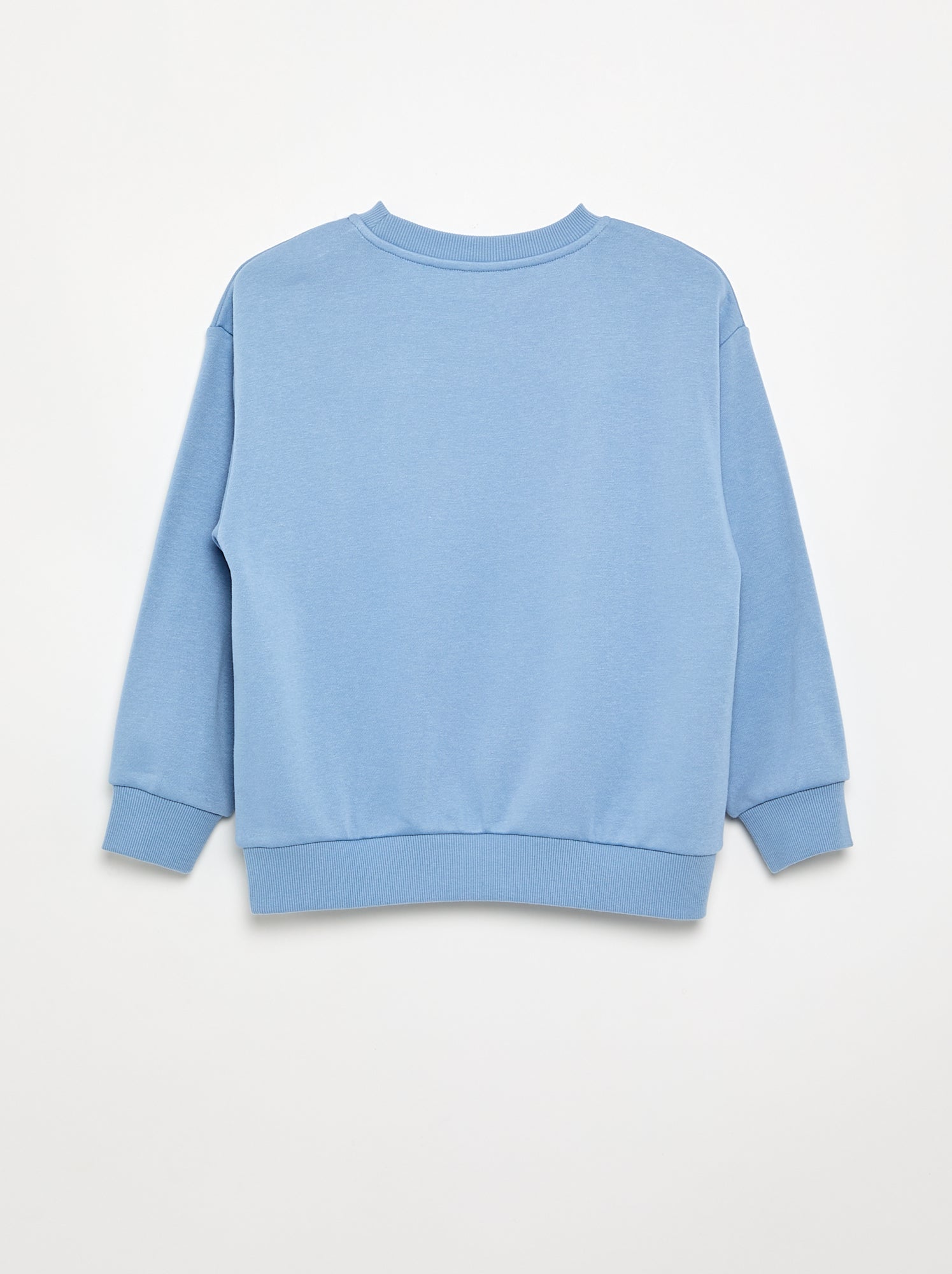Sweat forme loose en molleton - Bleu