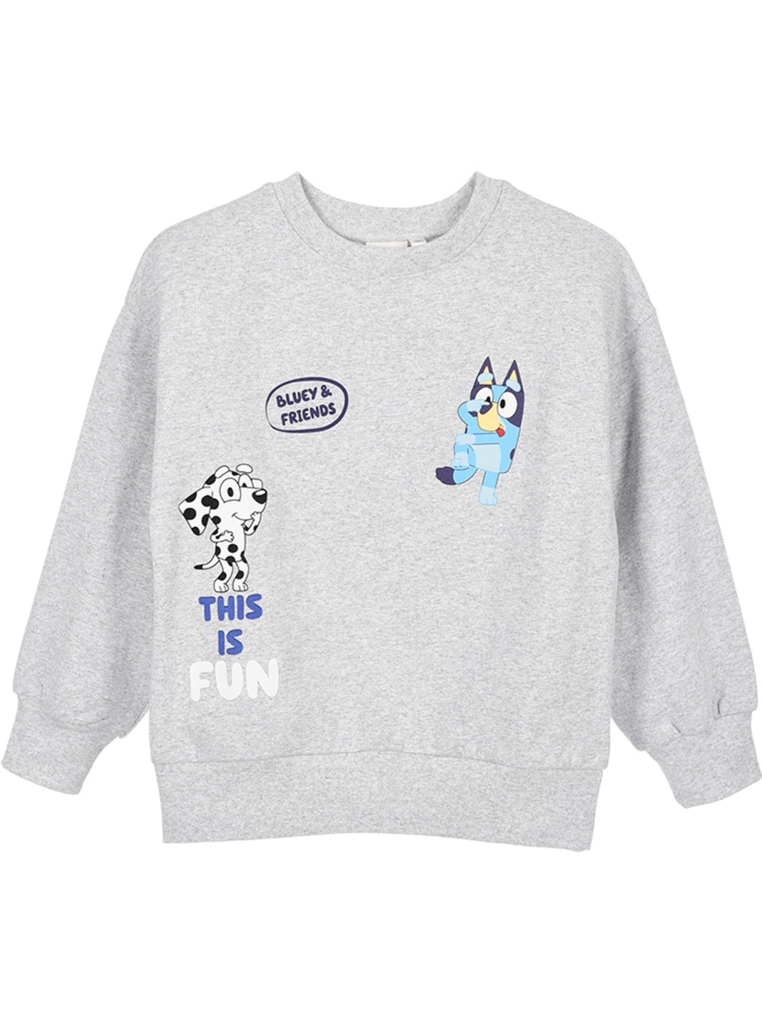 Sweat   garçon bluey - licence officielle - Gris
