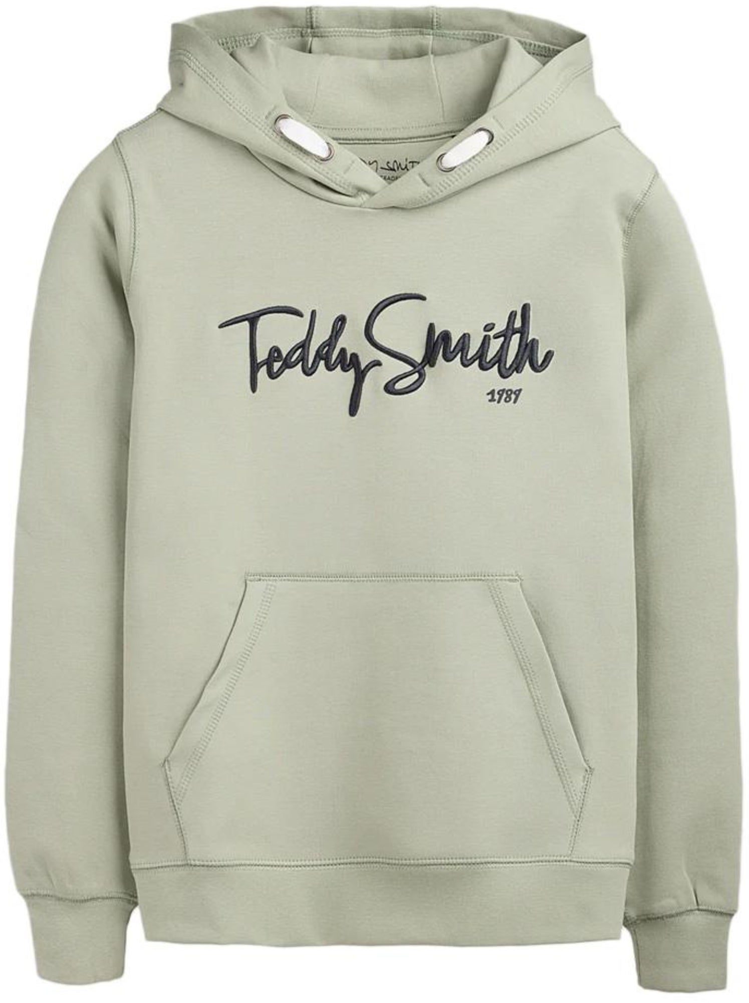 Sweat à capuche garçon teddy smith - Vert Sauge