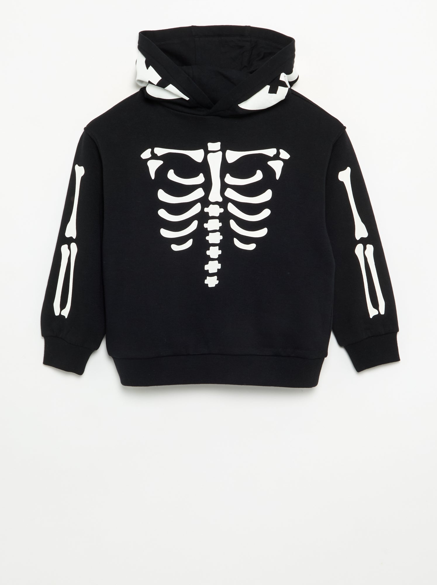 Sweat 'Halloween' à manches longues - Noir