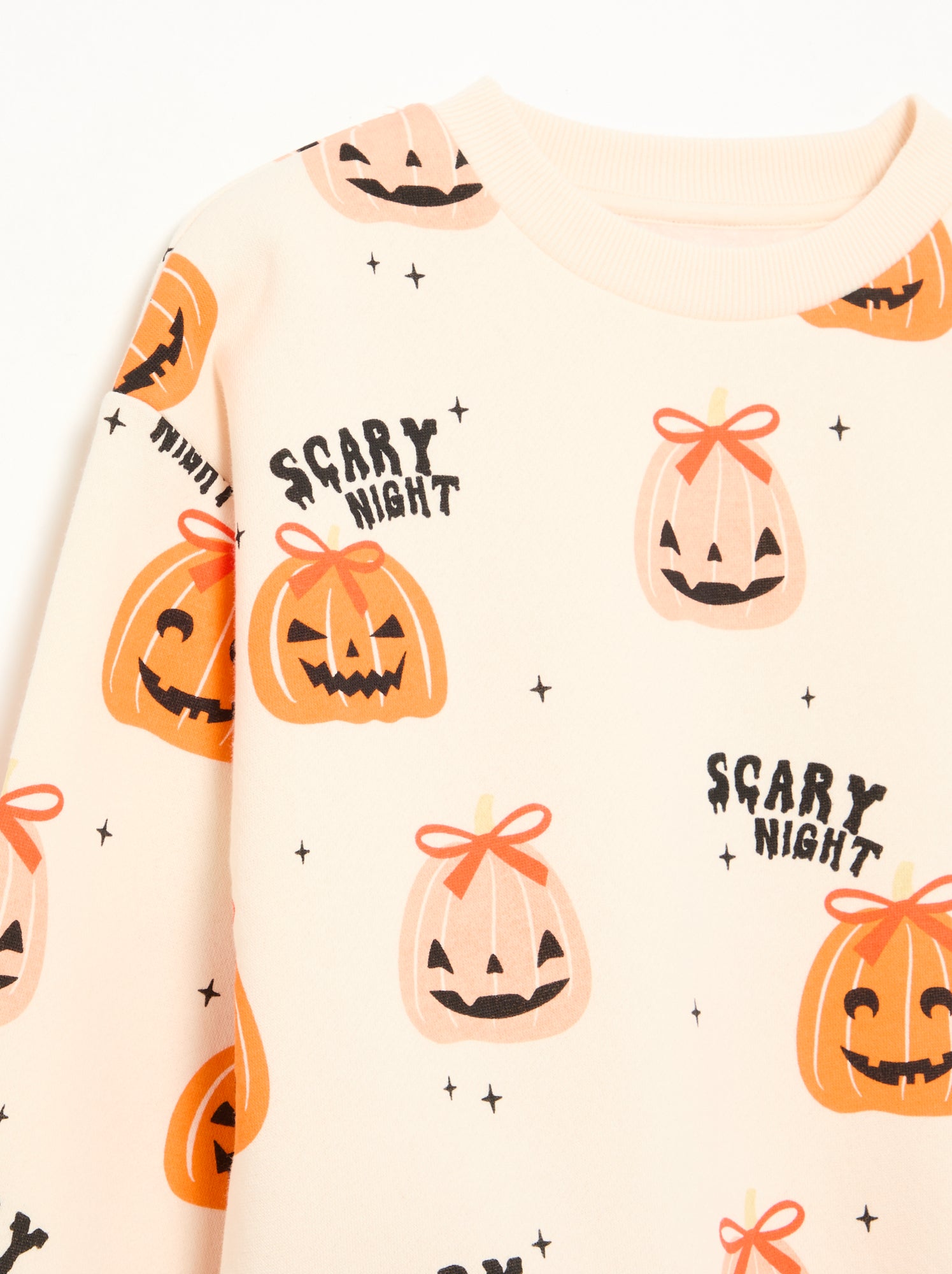 Sweat 'Halloween' en polaire - Beige