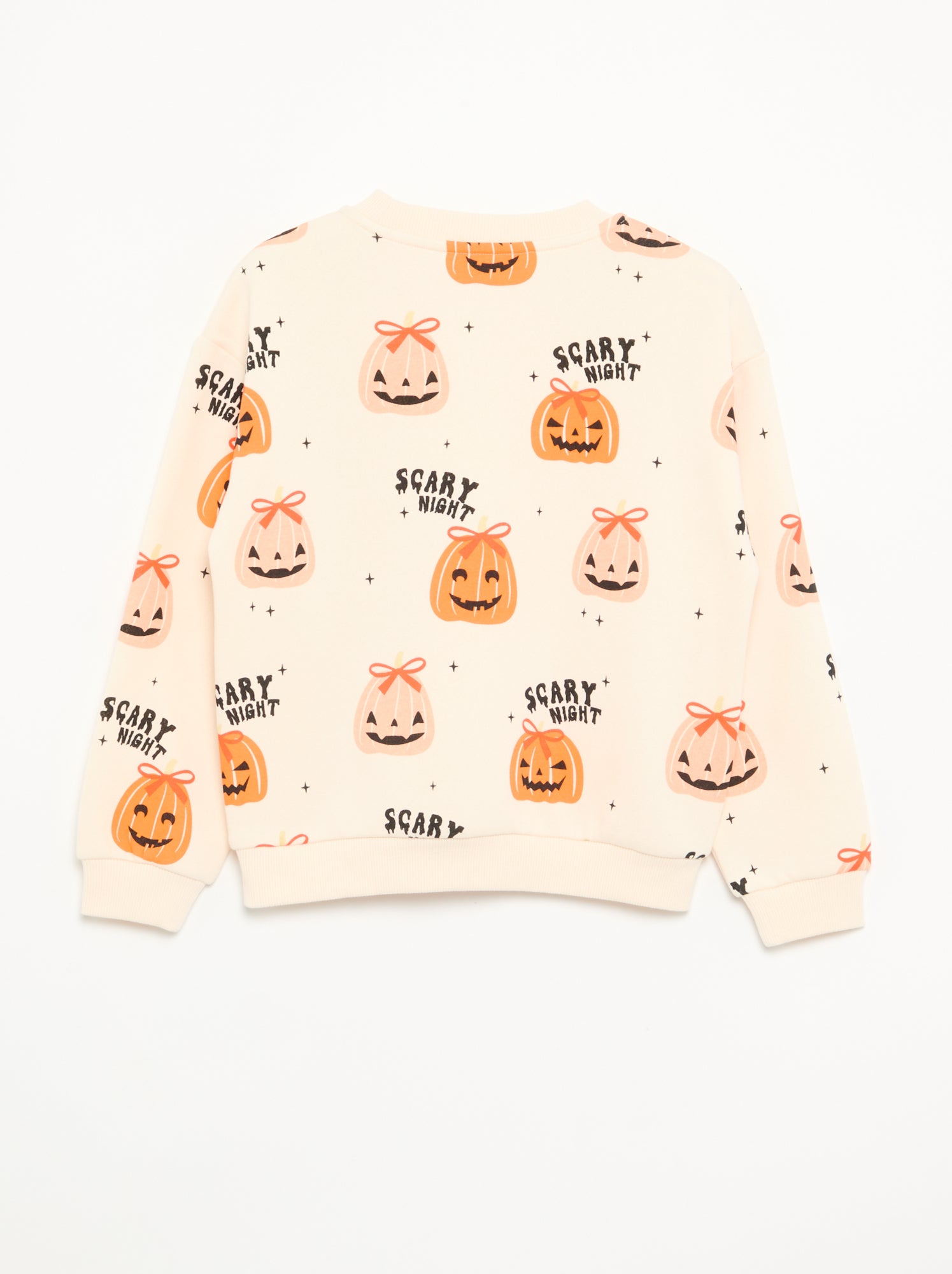 Sweat 'Halloween' en polaire - Beige