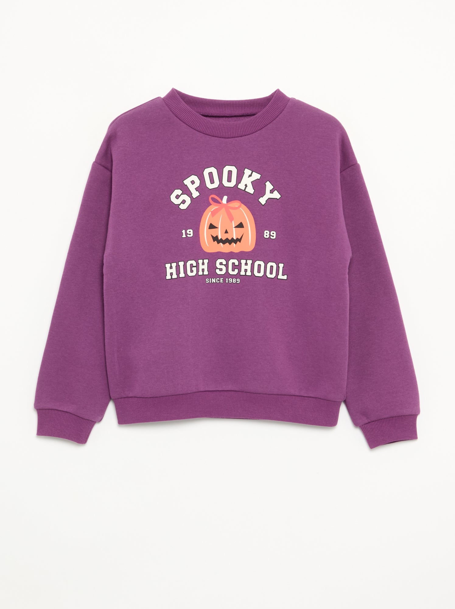 Sweat 'Halloween' en polaire - Noir