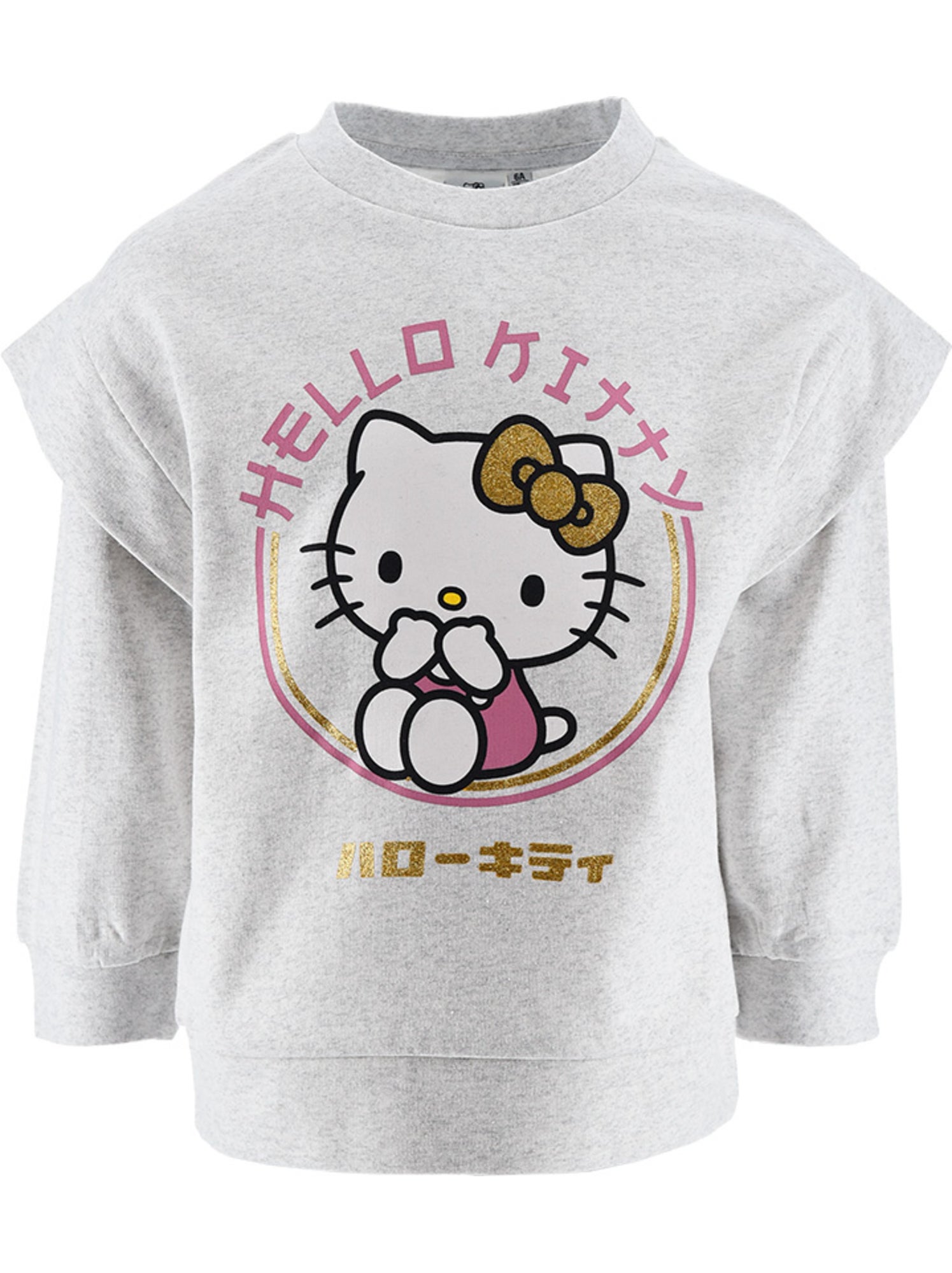 Sweat hello kitty   | licence officielle - Gris