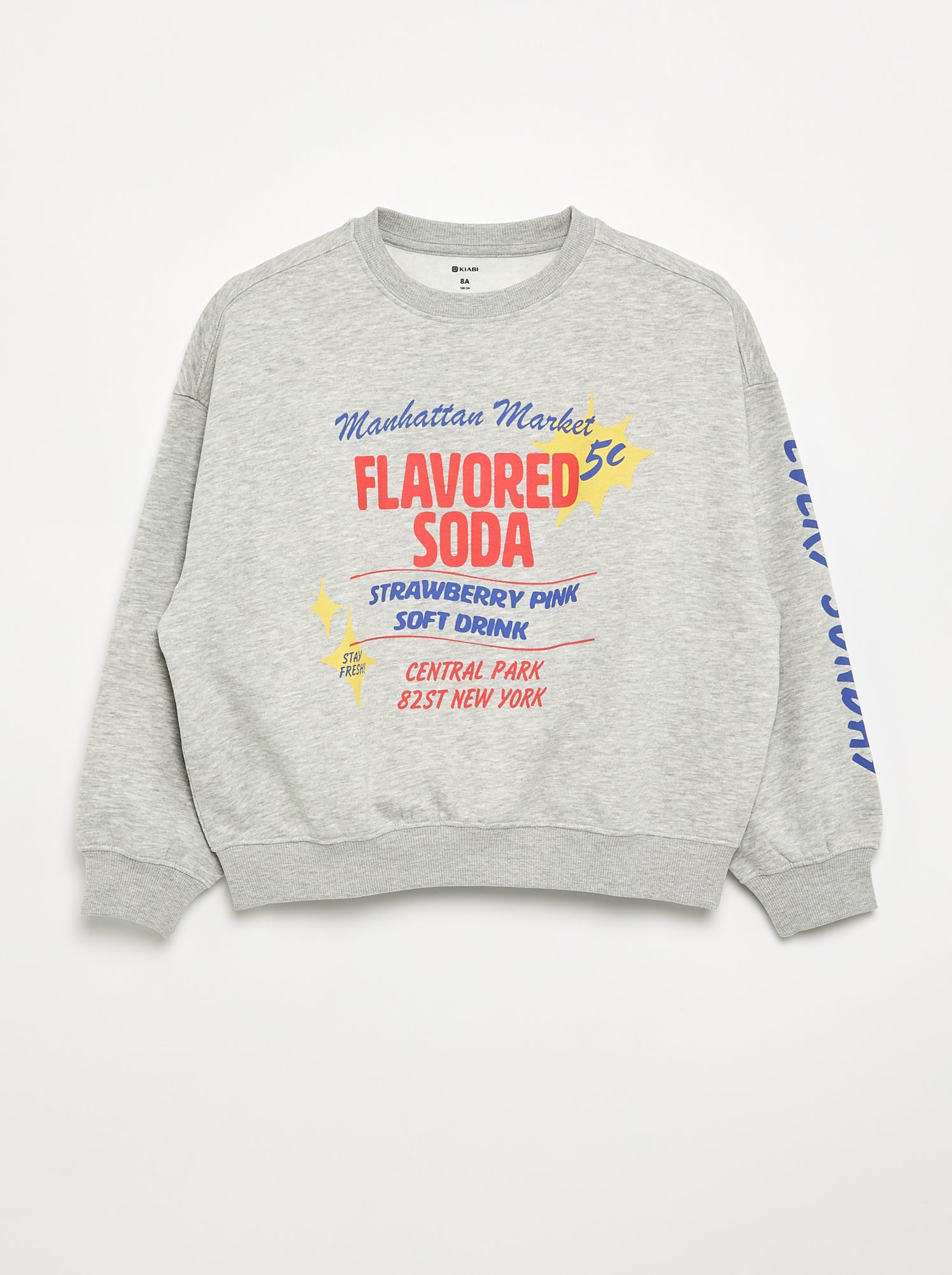 Sweat imprimé effet loose - Gris