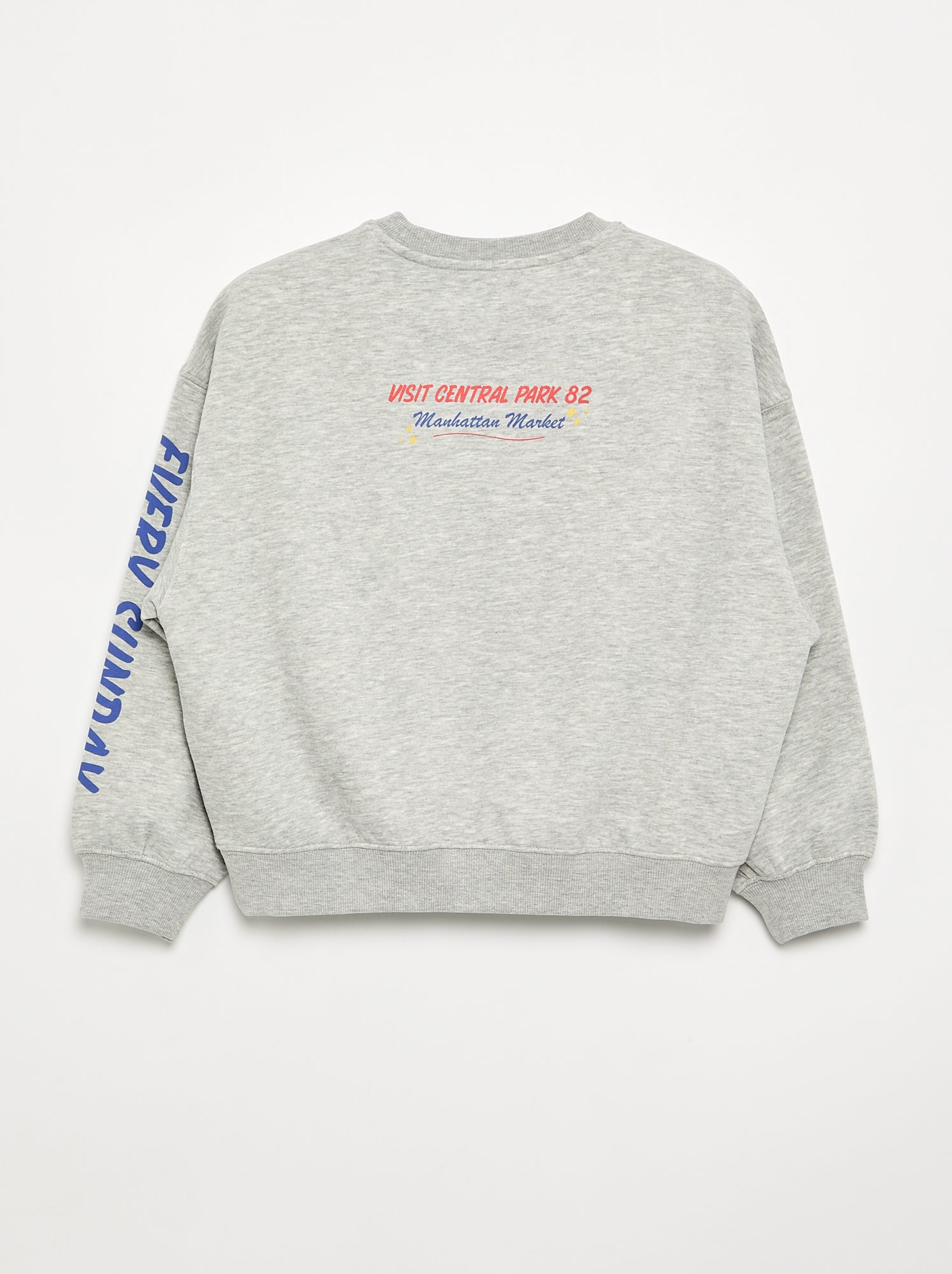 Sweat imprimé effet loose - Gris